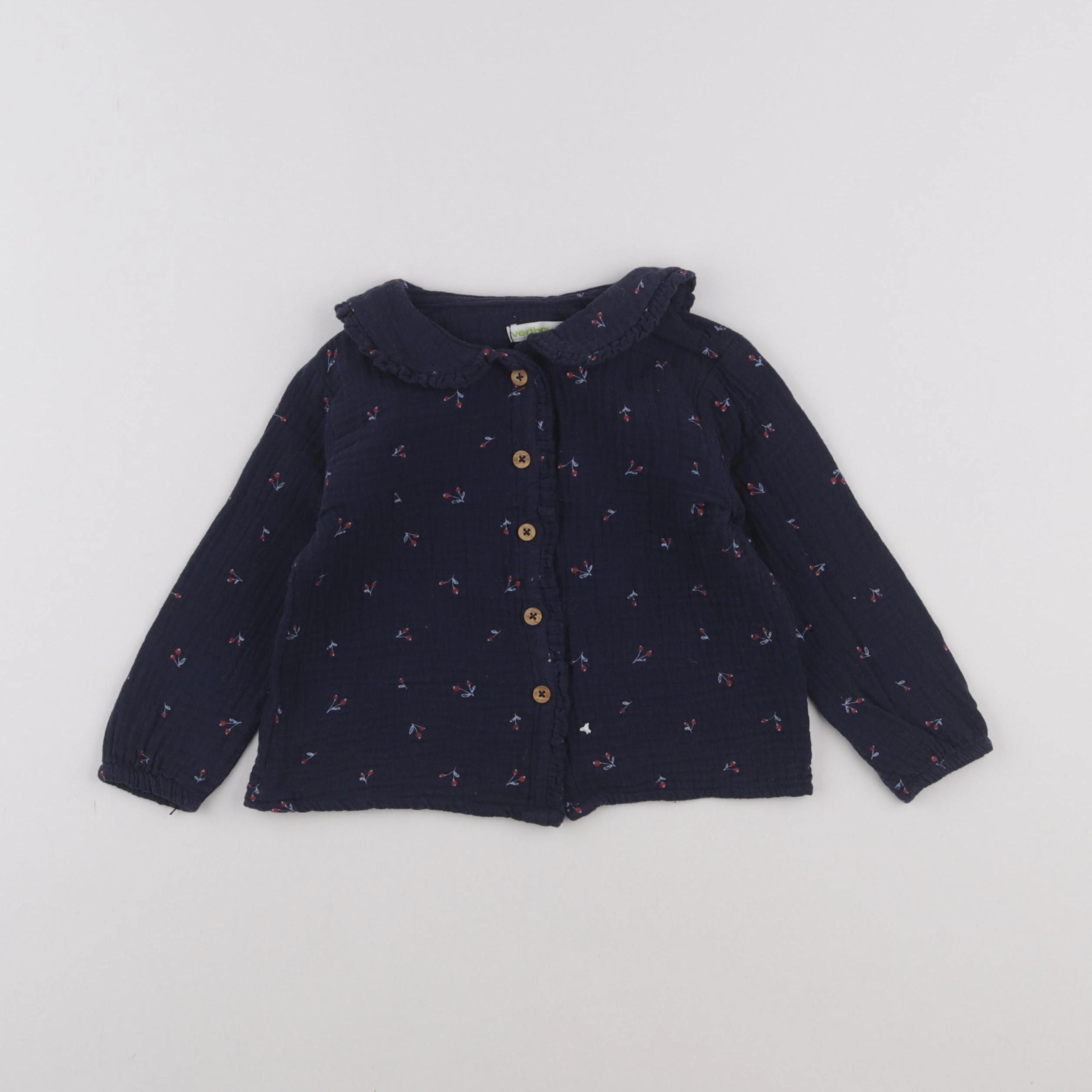 Vertbaudet - blouse bleu - 3 ans