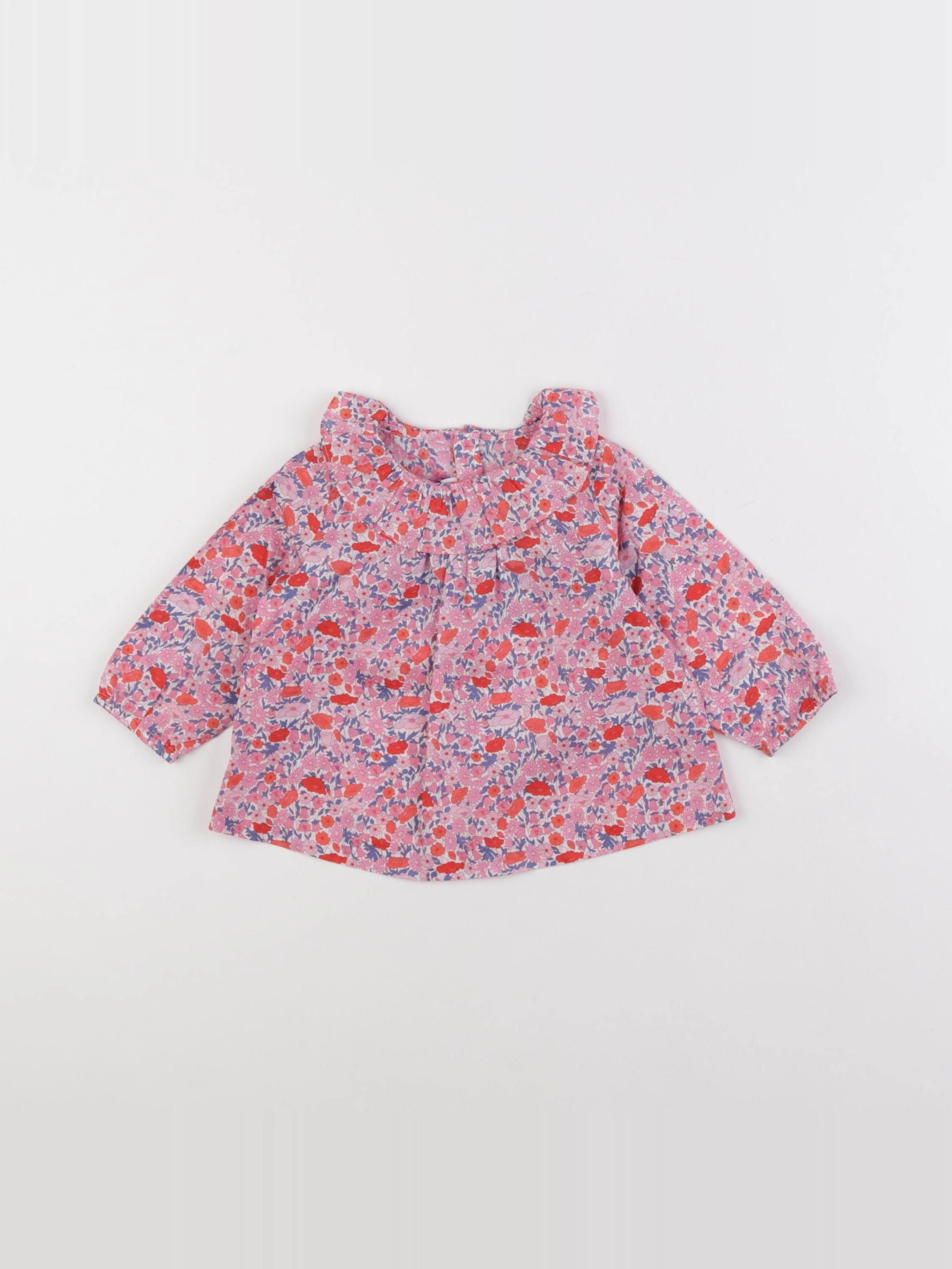 Jacadi - blouse liberty multicolore - 6 mois