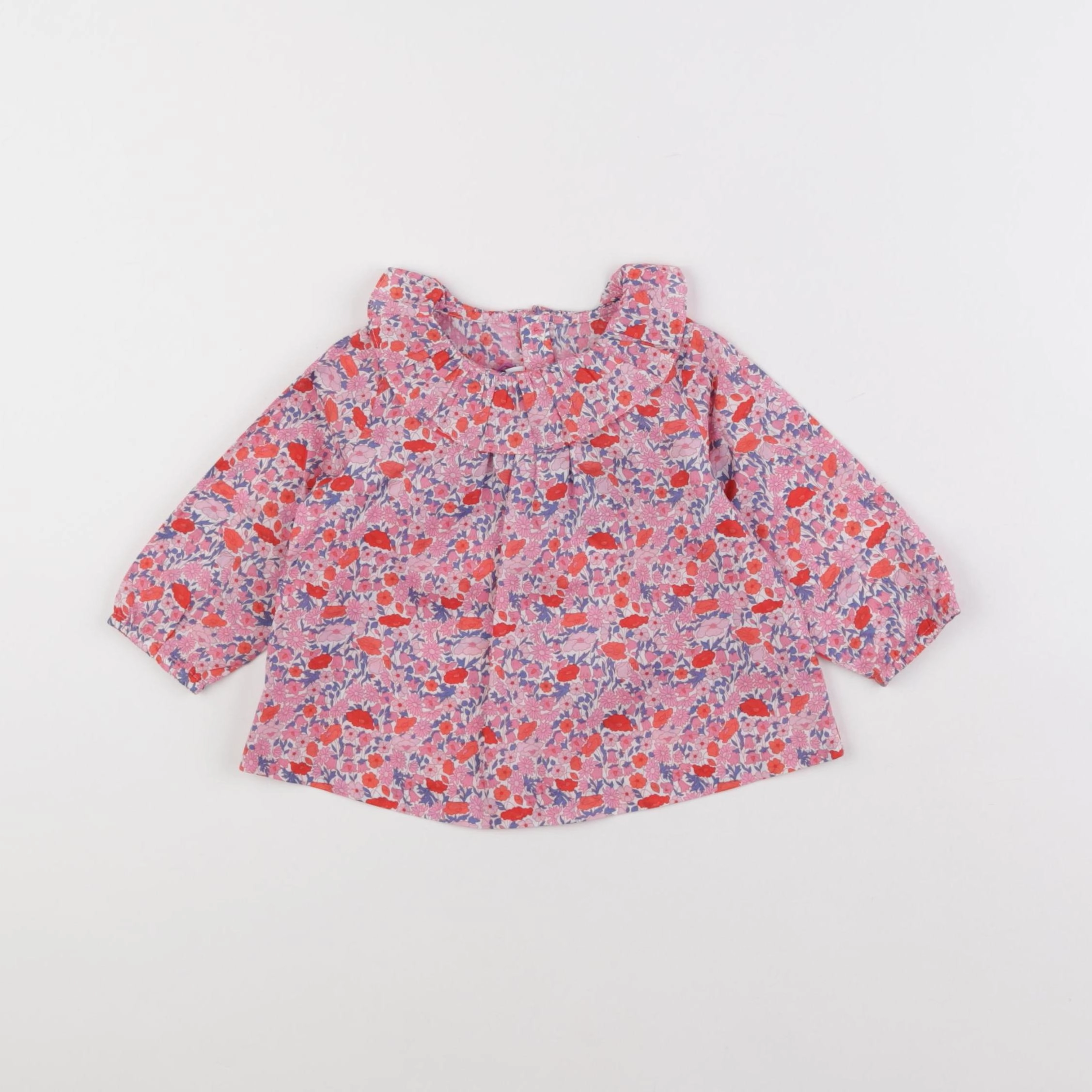 Jacadi - blouse liberty multicolore - 6 mois
