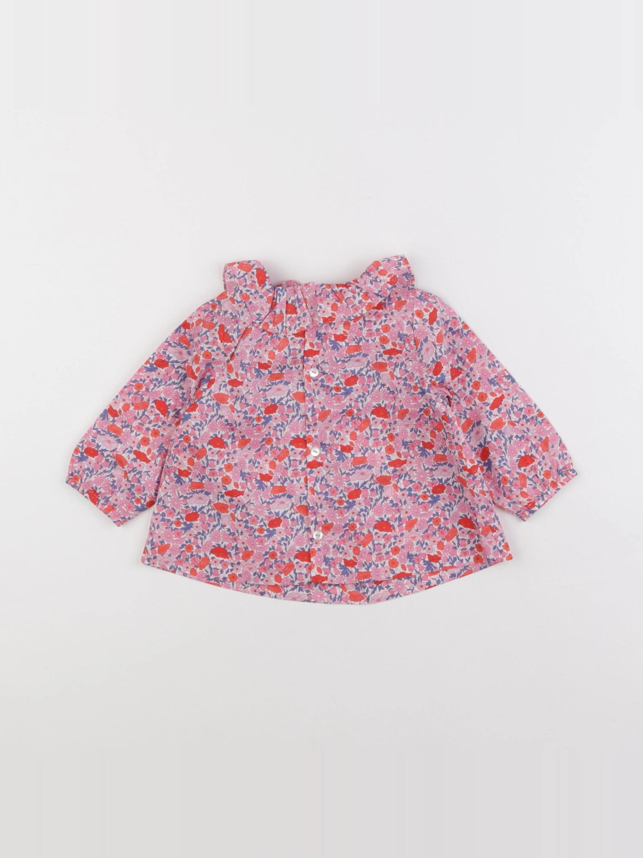Jacadi - blouse liberty multicolore - 6 mois