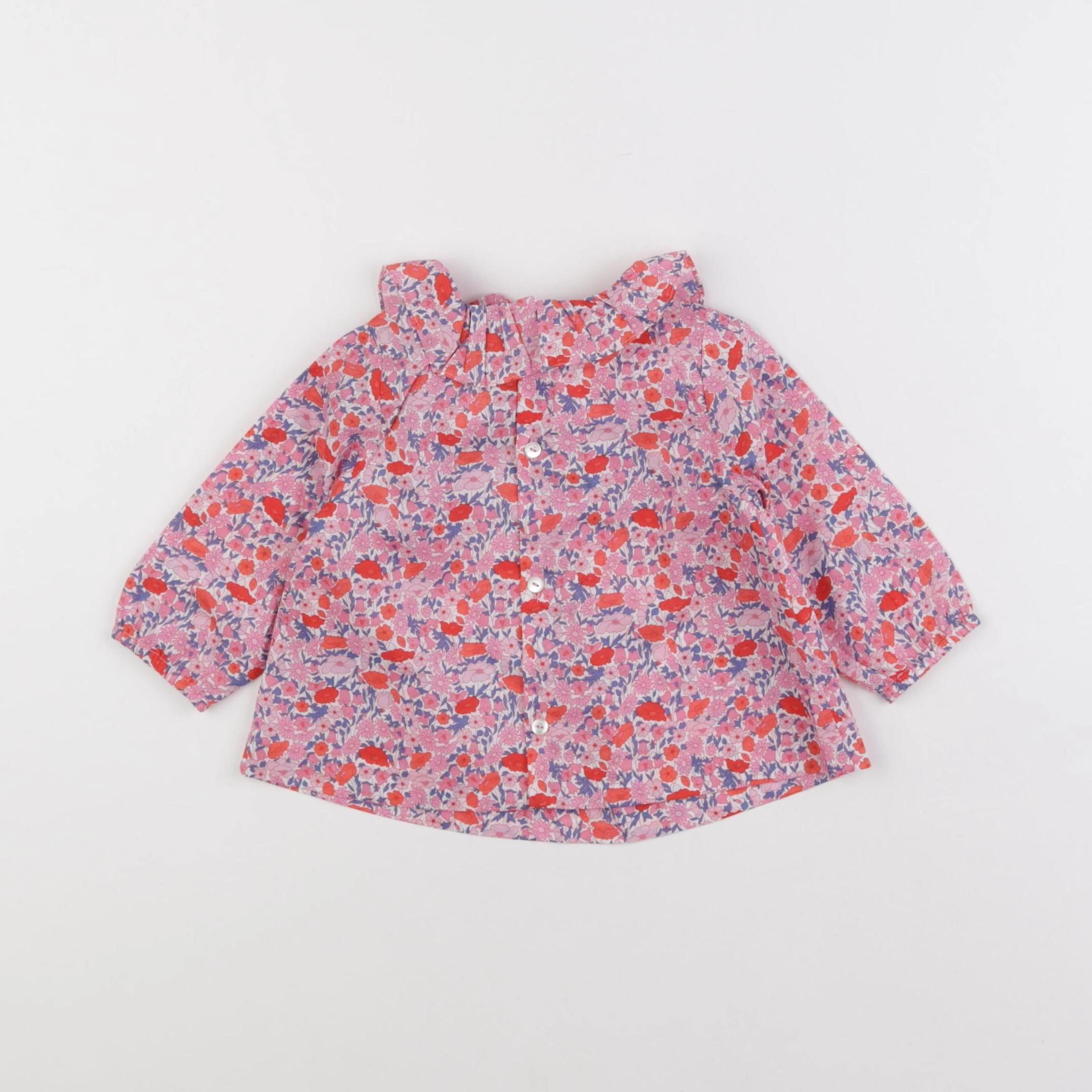 Jacadi - blouse liberty multicolore - 6 mois