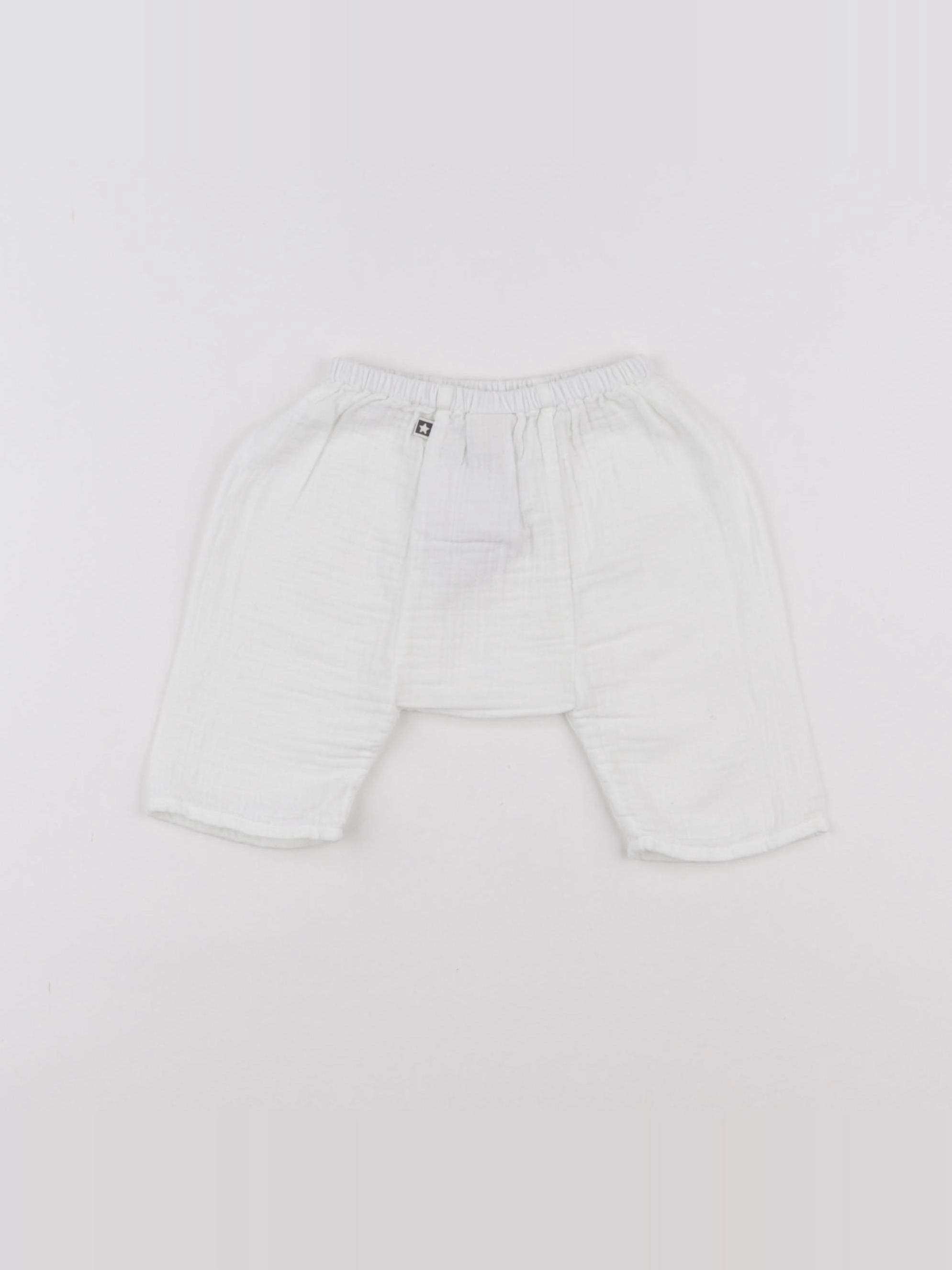 Bonton - sarouel blanc - 3 mois