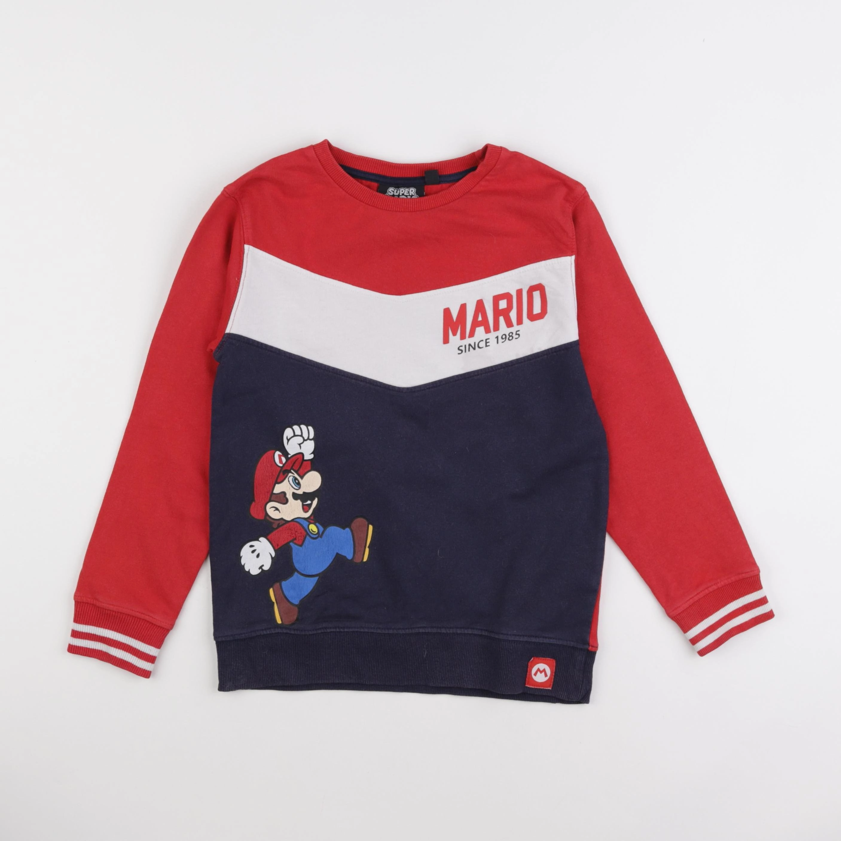 Vertbaudet - sweat multicolore - 8 ans