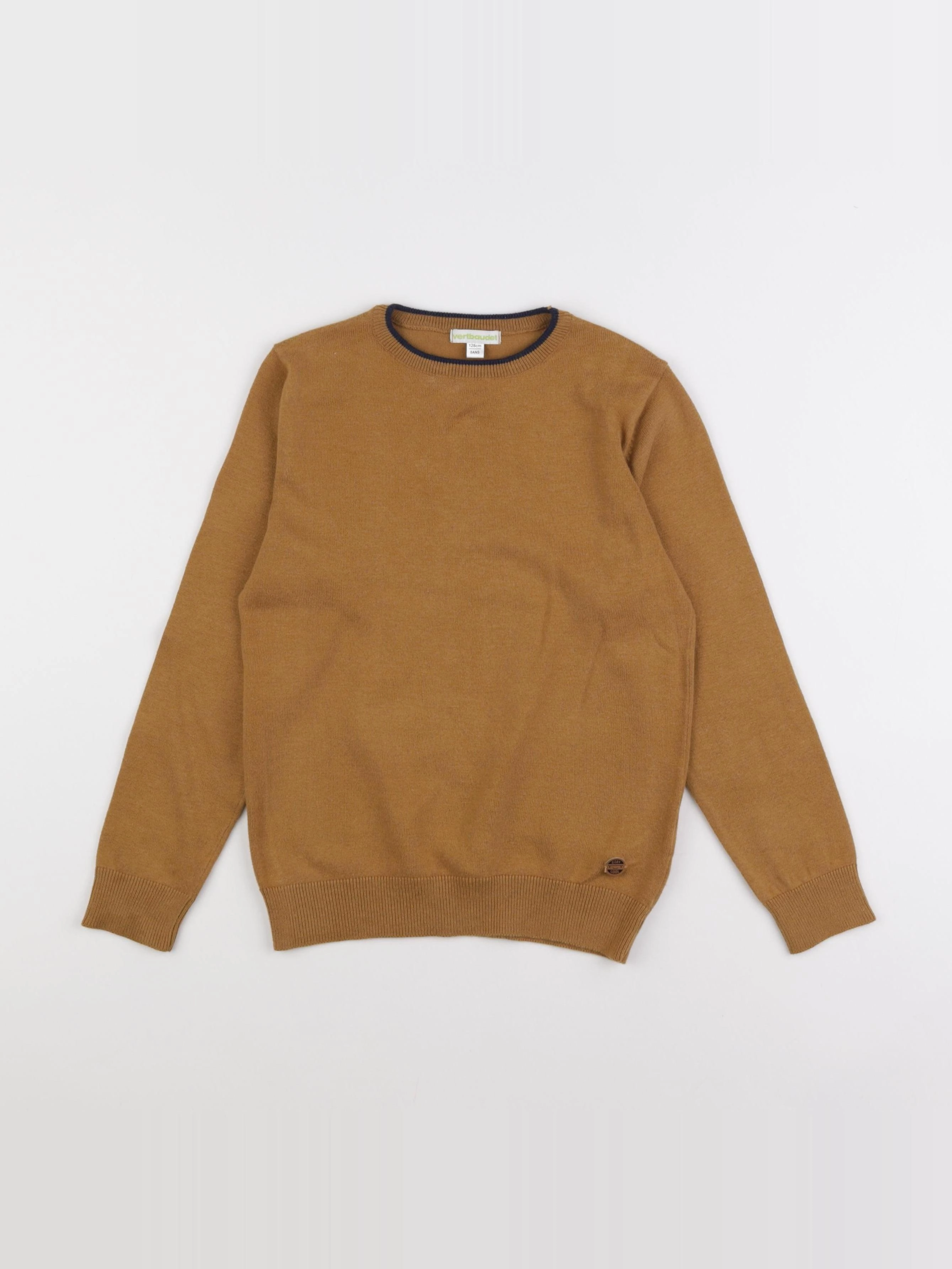 Vertbaudet - pull marron - 8 ans