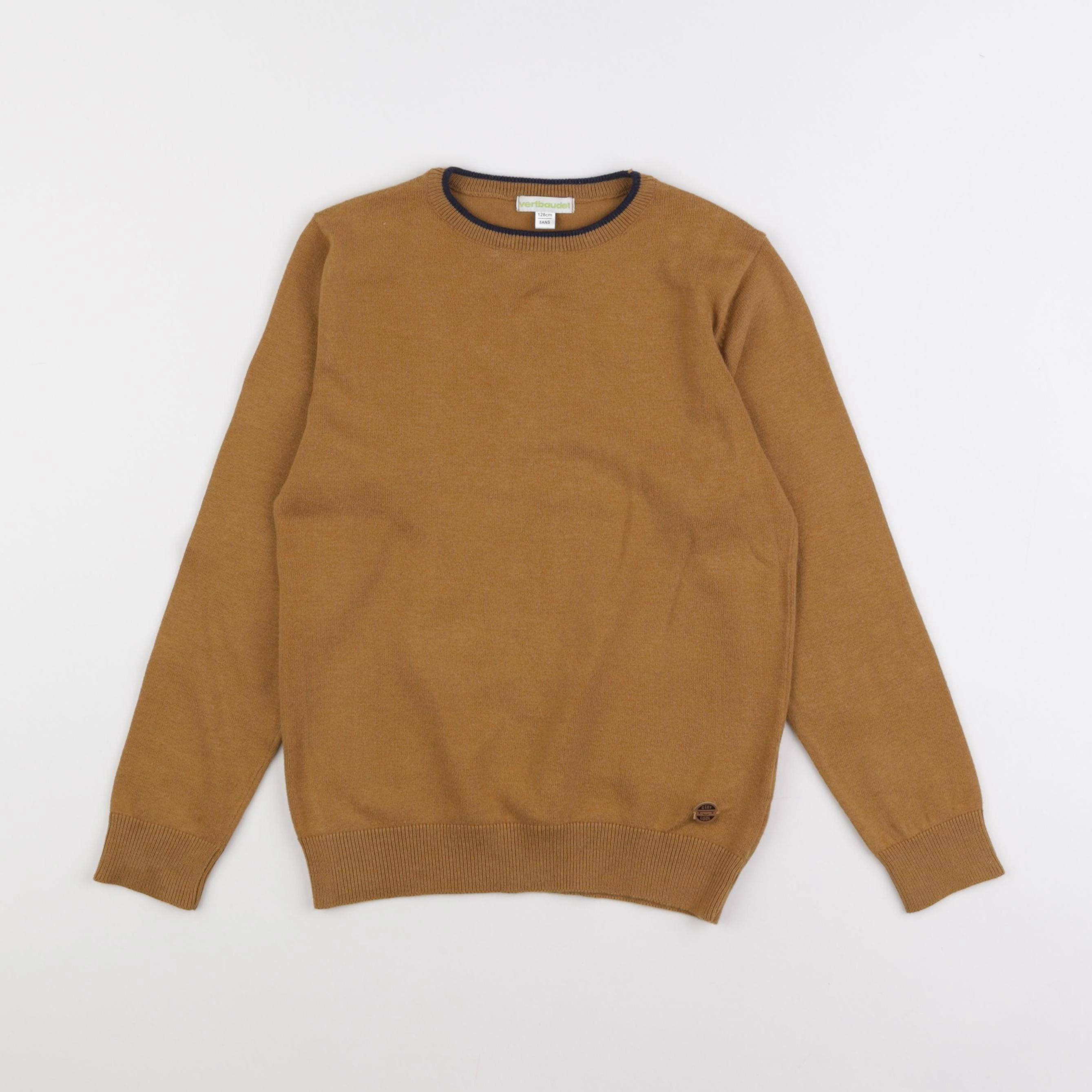 Vertbaudet - pull marron - 8 ans