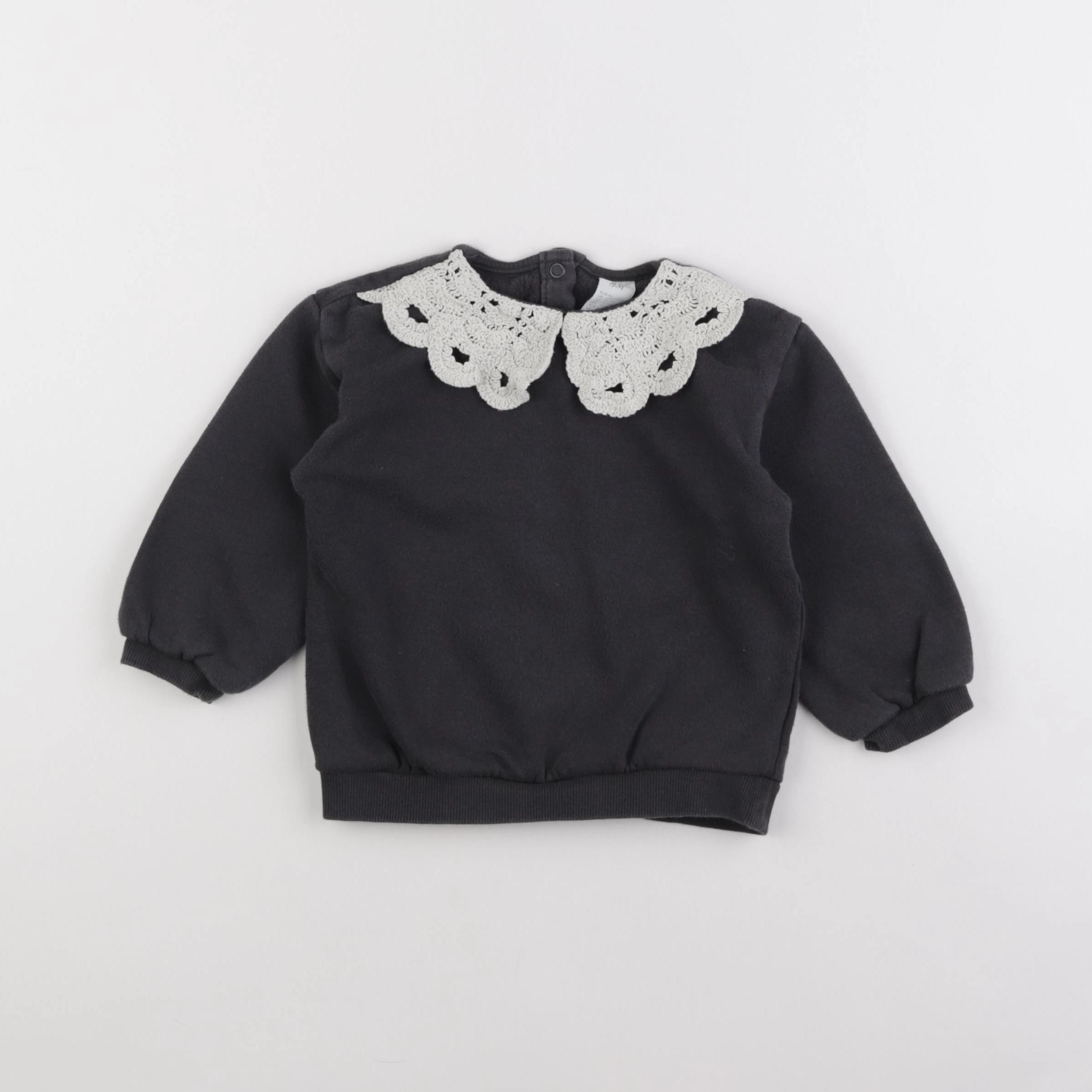 H&M - sweat gris - 18/24 mois