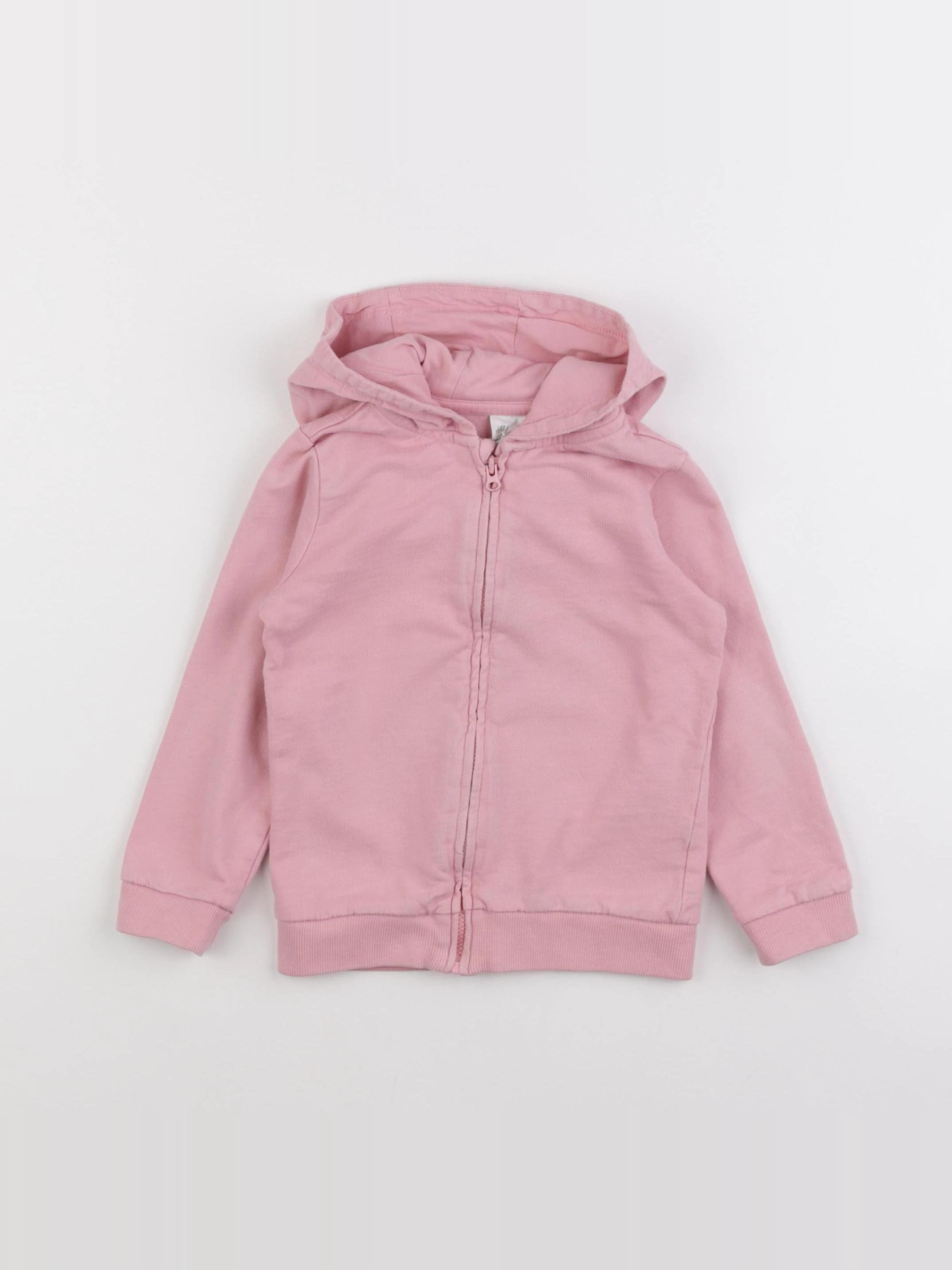 H&M - sweat rose - 18/24 mois