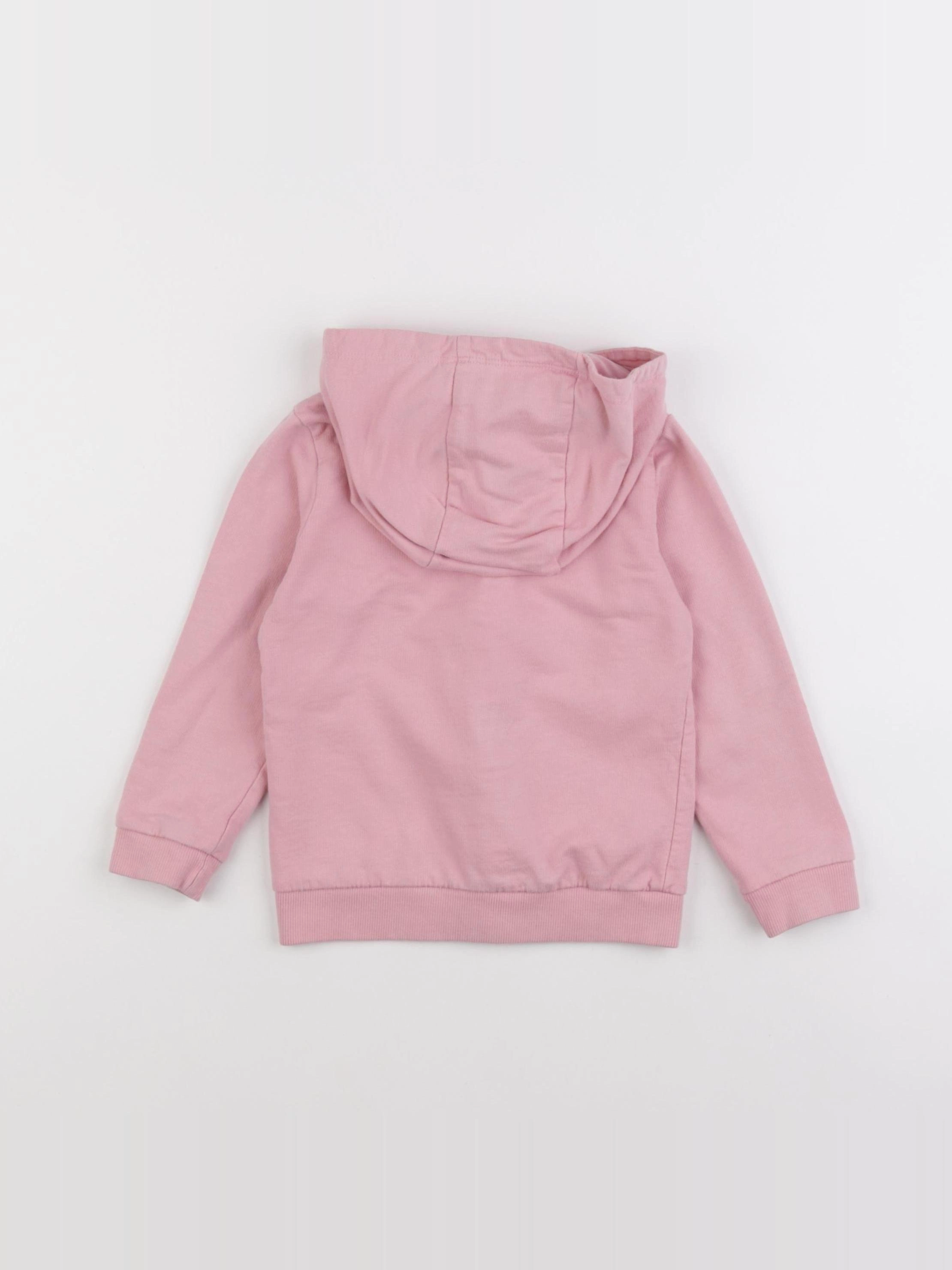 H&M - sweat rose - 18/24 mois