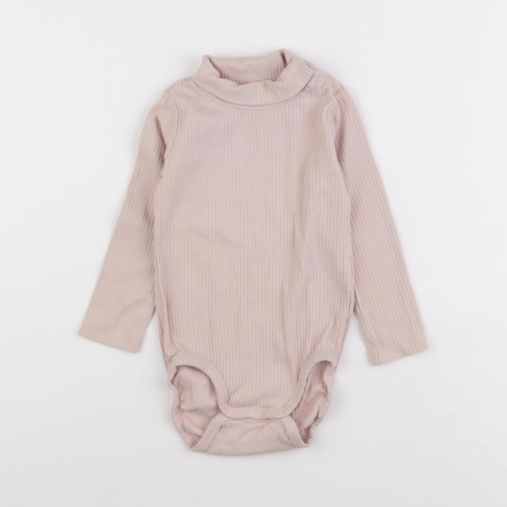 H&M - body à col rose - 18/24 mois