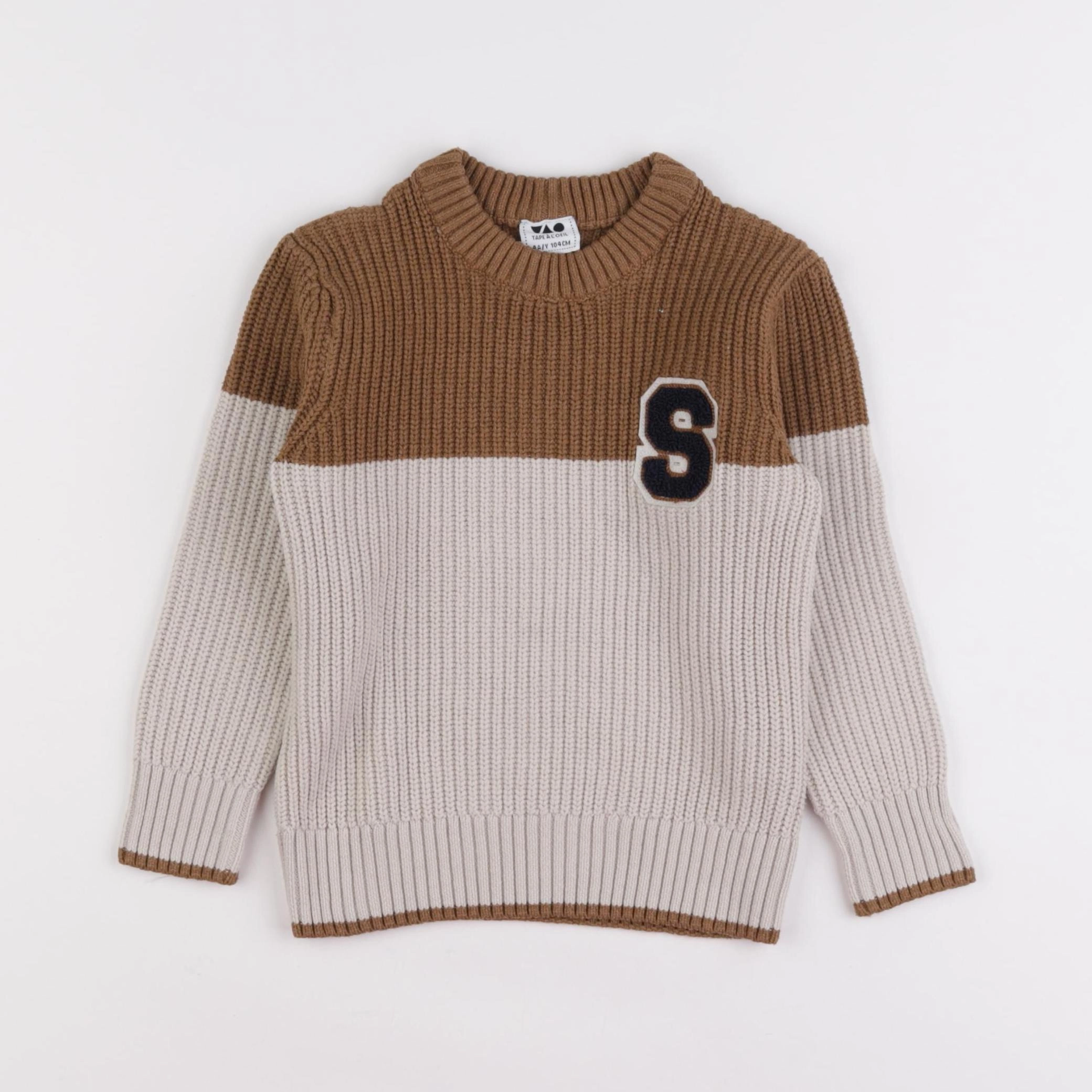 Tape à l'oeil - pull beige, marron - 4 ans