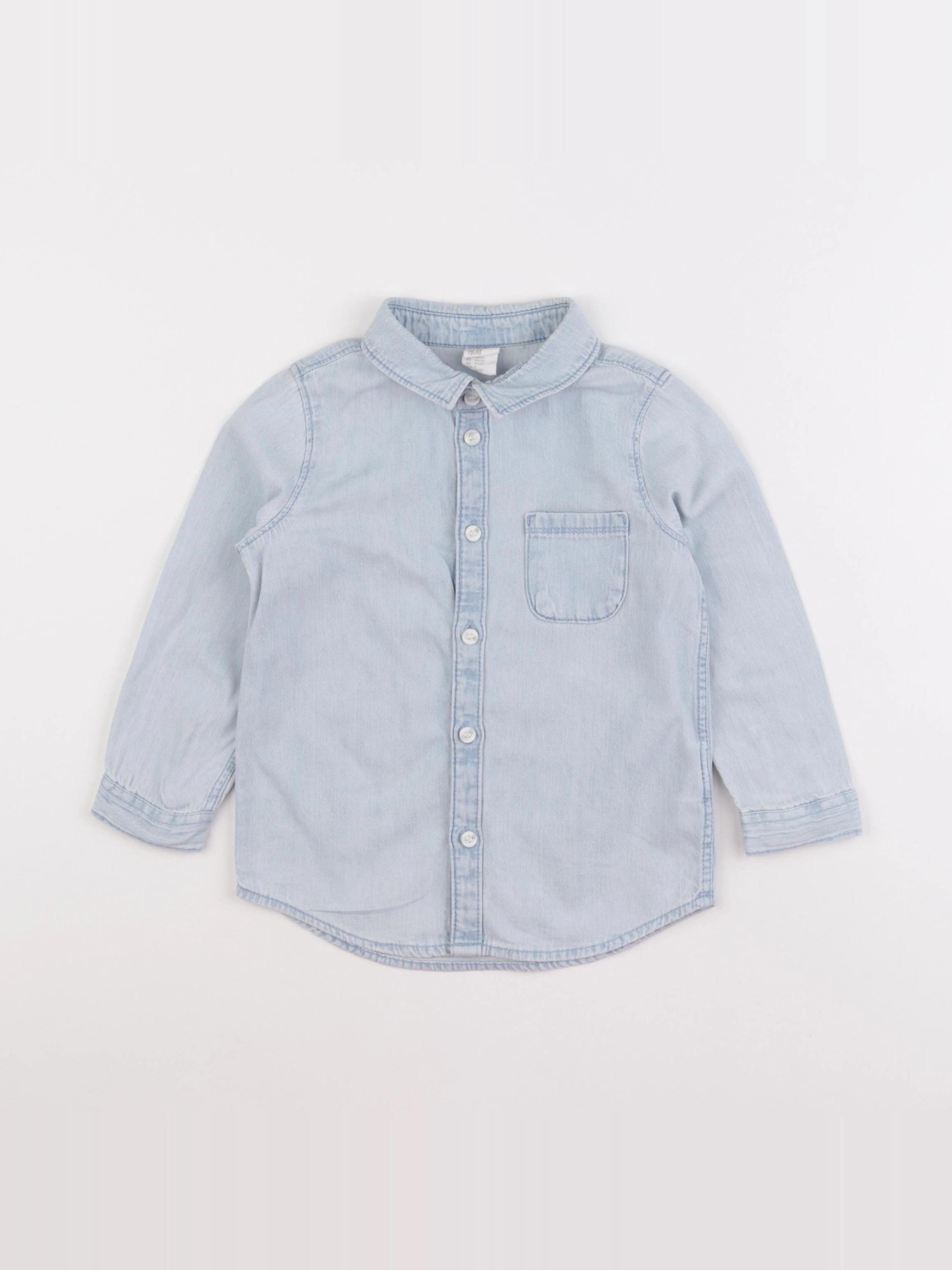 H&M - chemise bleu - 18/24 mois