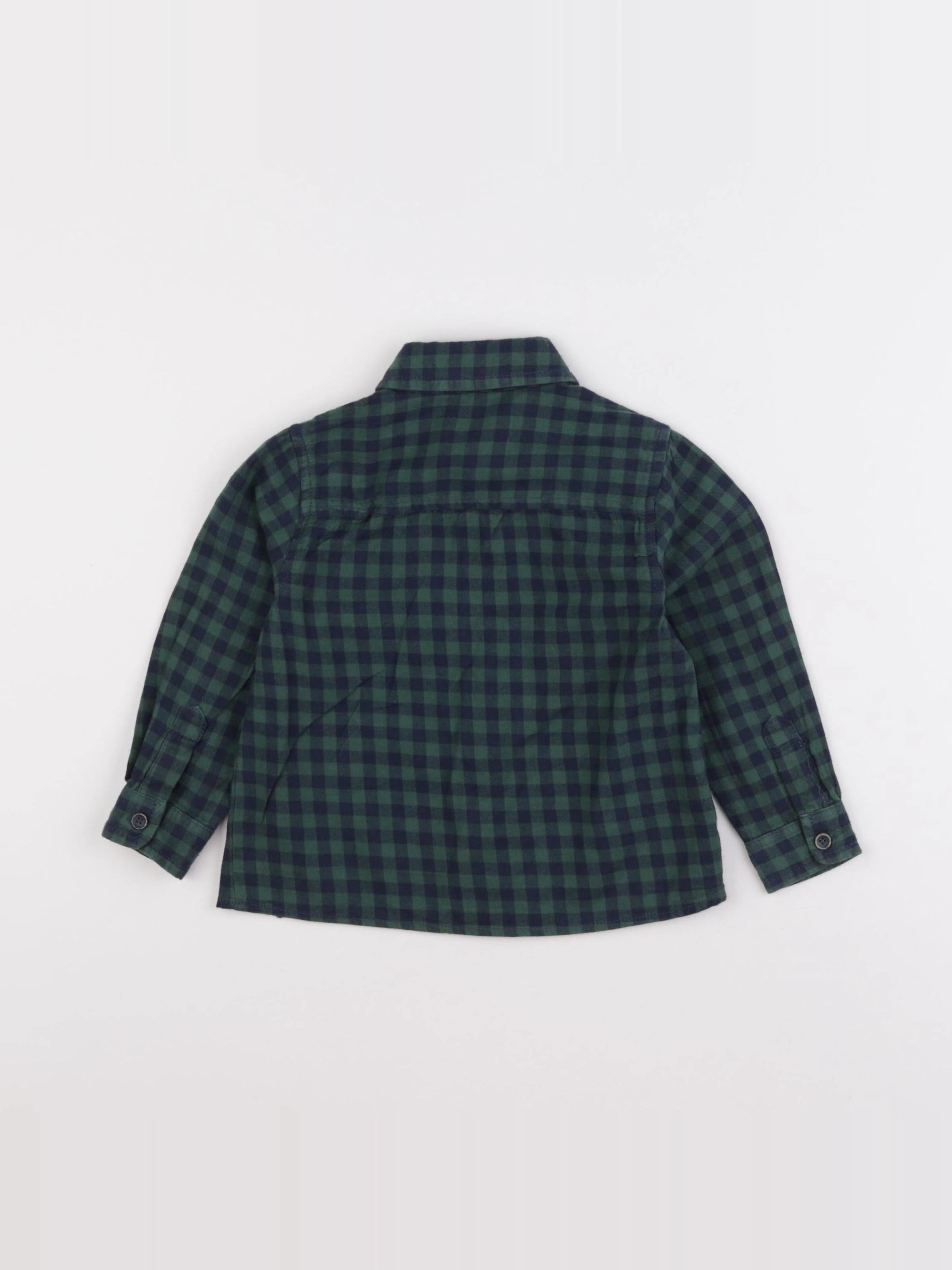Mango - chemise bleu, vert - 2/3 ans