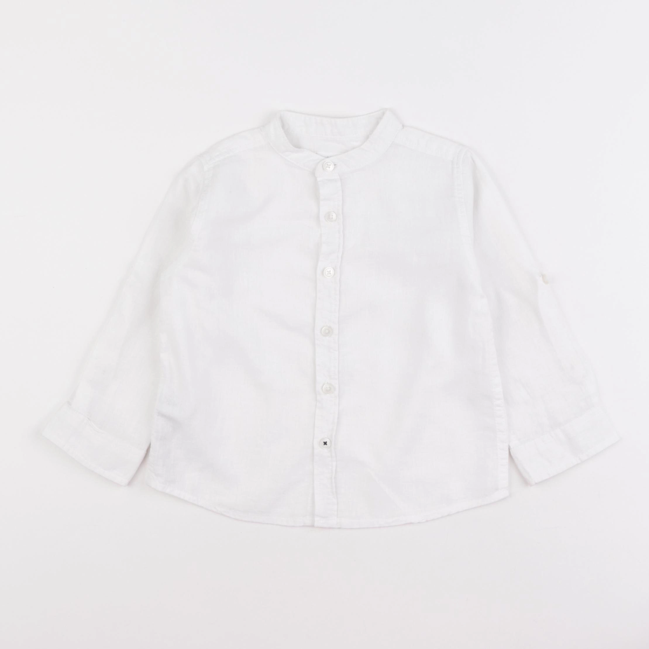 Mango - chemise blanc - 18/24 mois