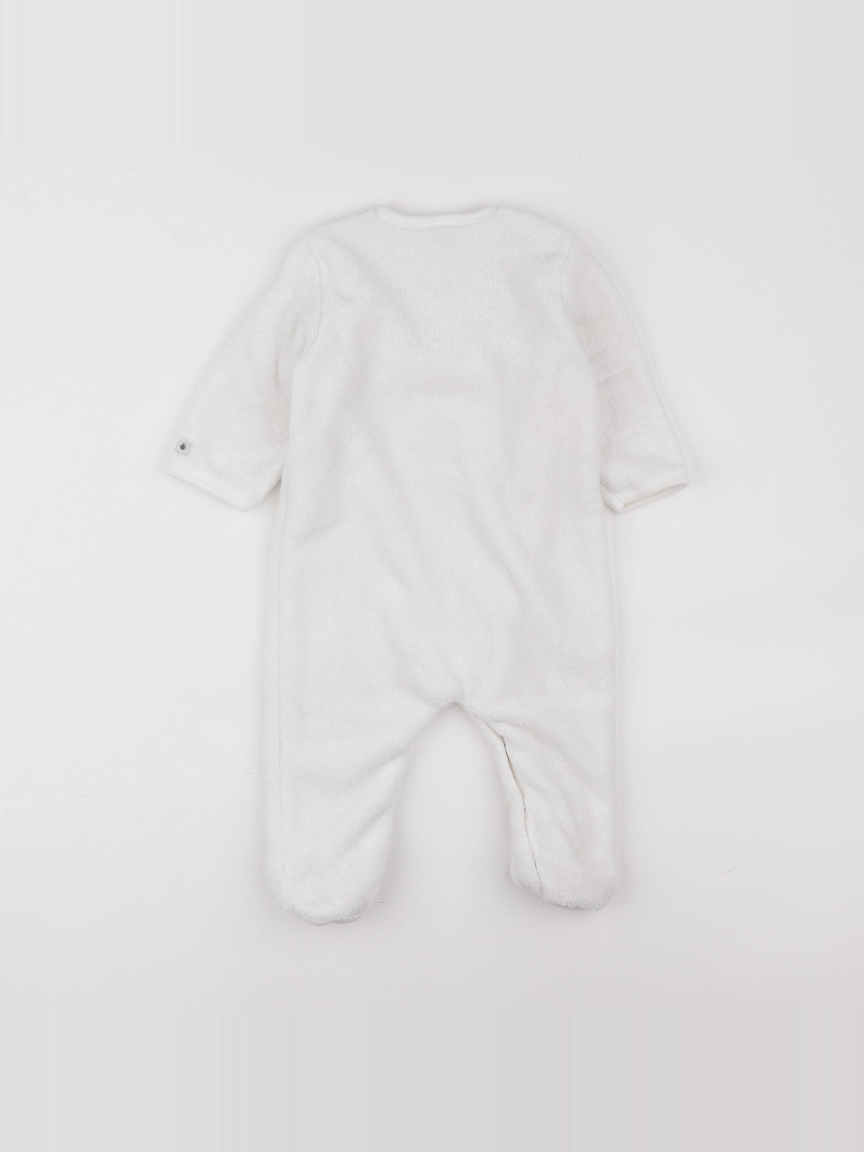 Petit Bateau - sur-pyjama blanc - 12 mois