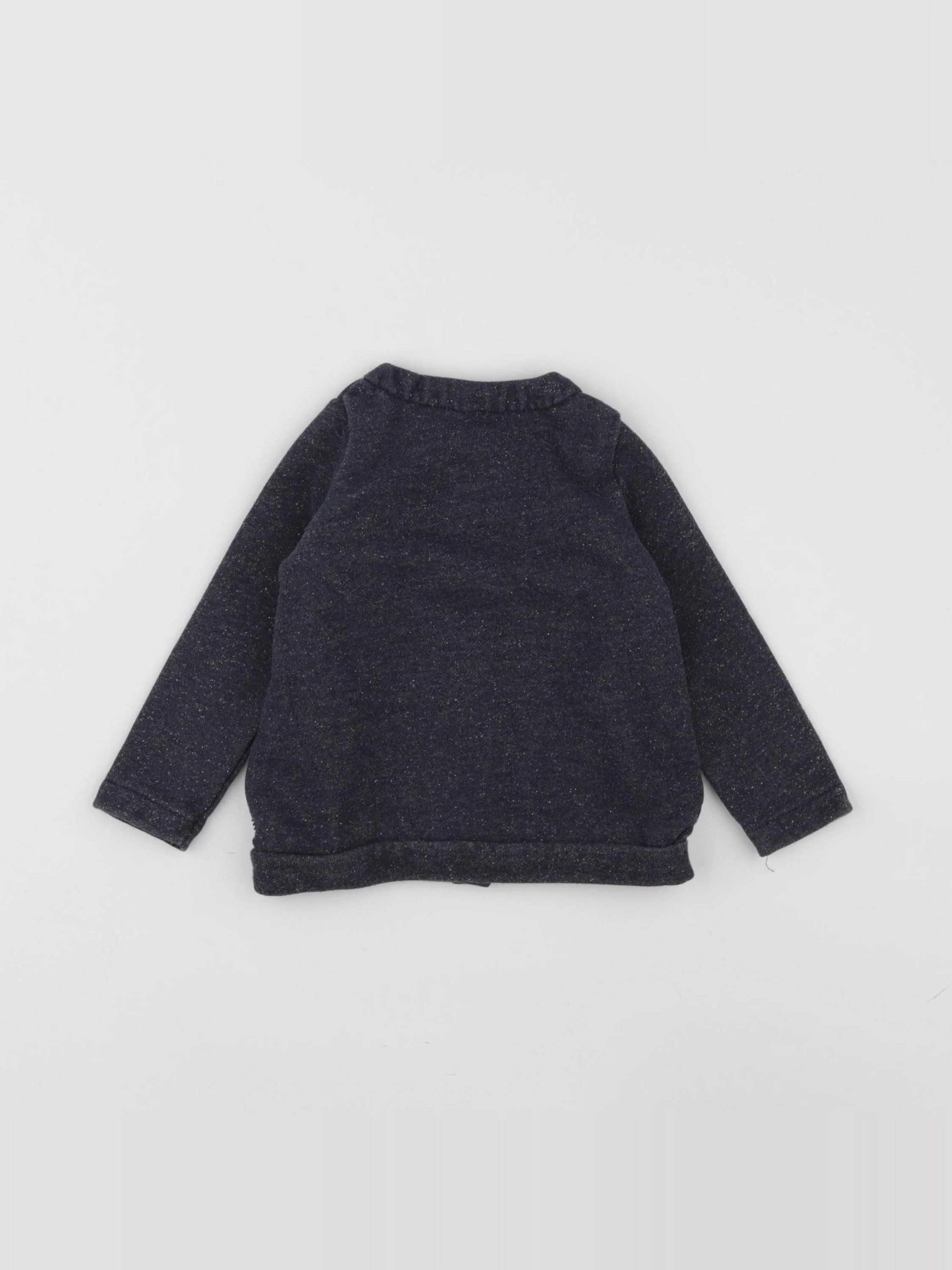 Petit Bateau - sweat bleu, or - 18 mois