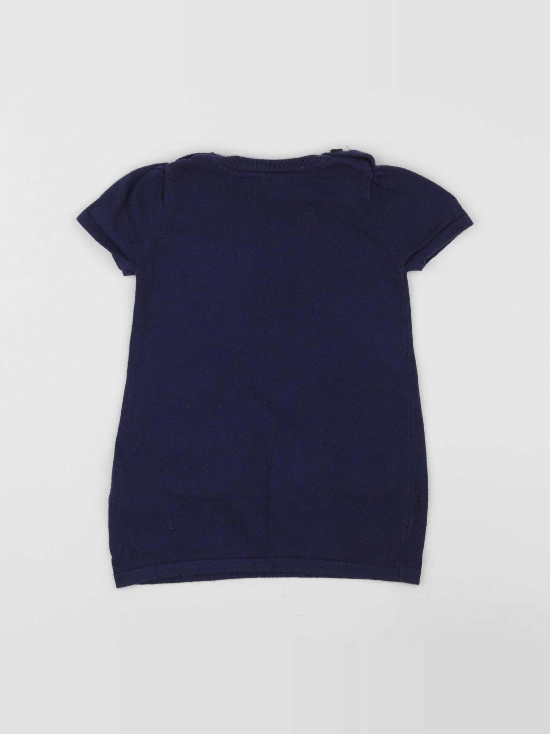 H&M - robe bleu - 12 mois