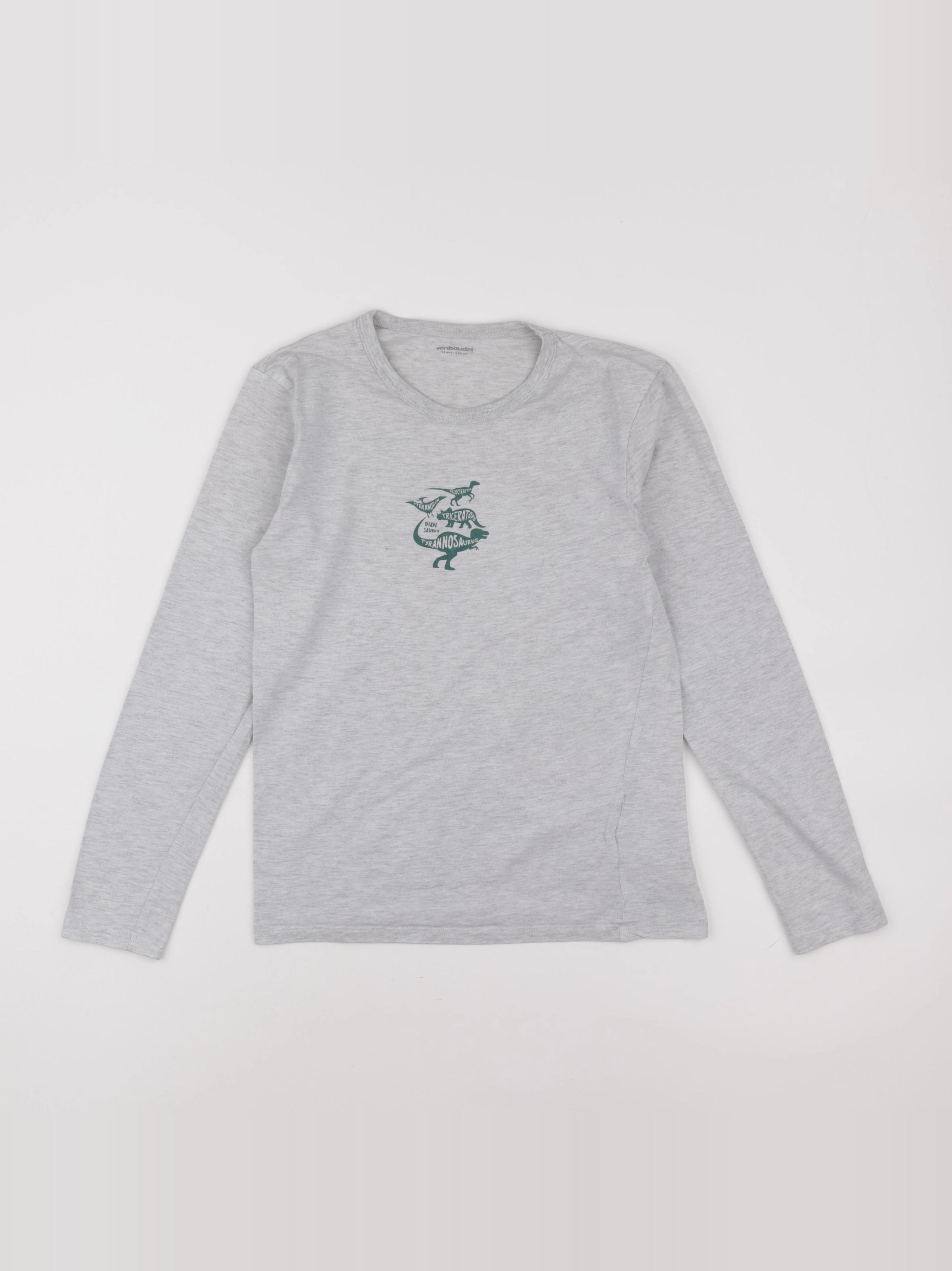 Vertbaudet - maillot de corps gris - 12 ans