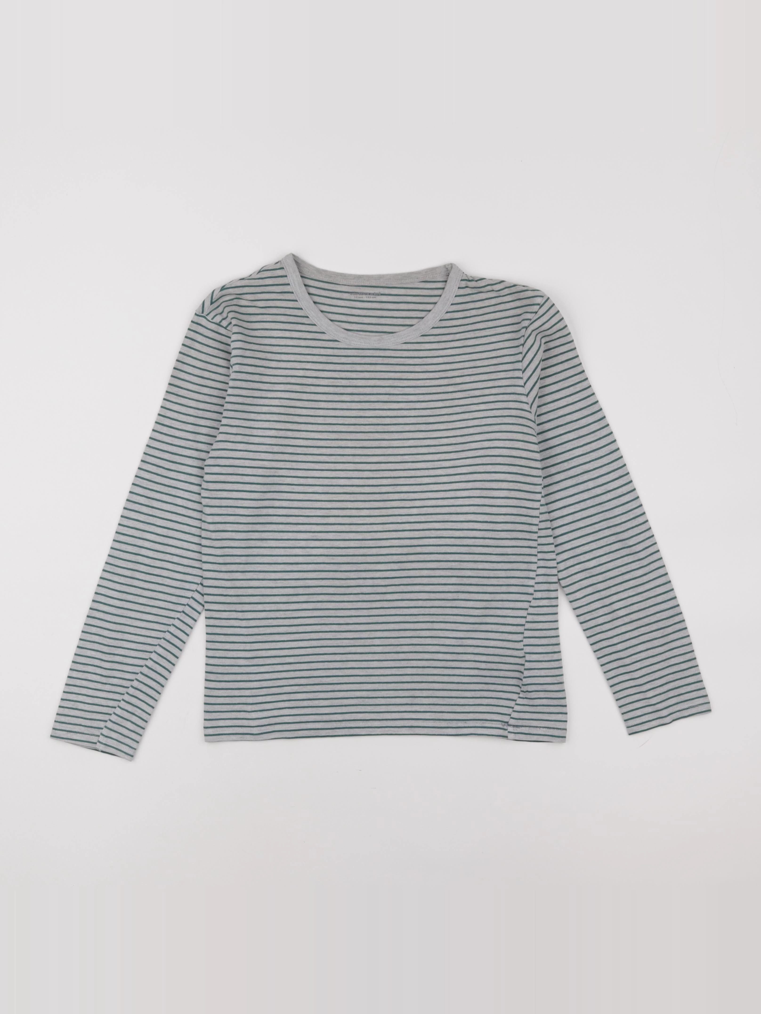 Vertbaudet - maillot de corps gris, vert - 12 ans