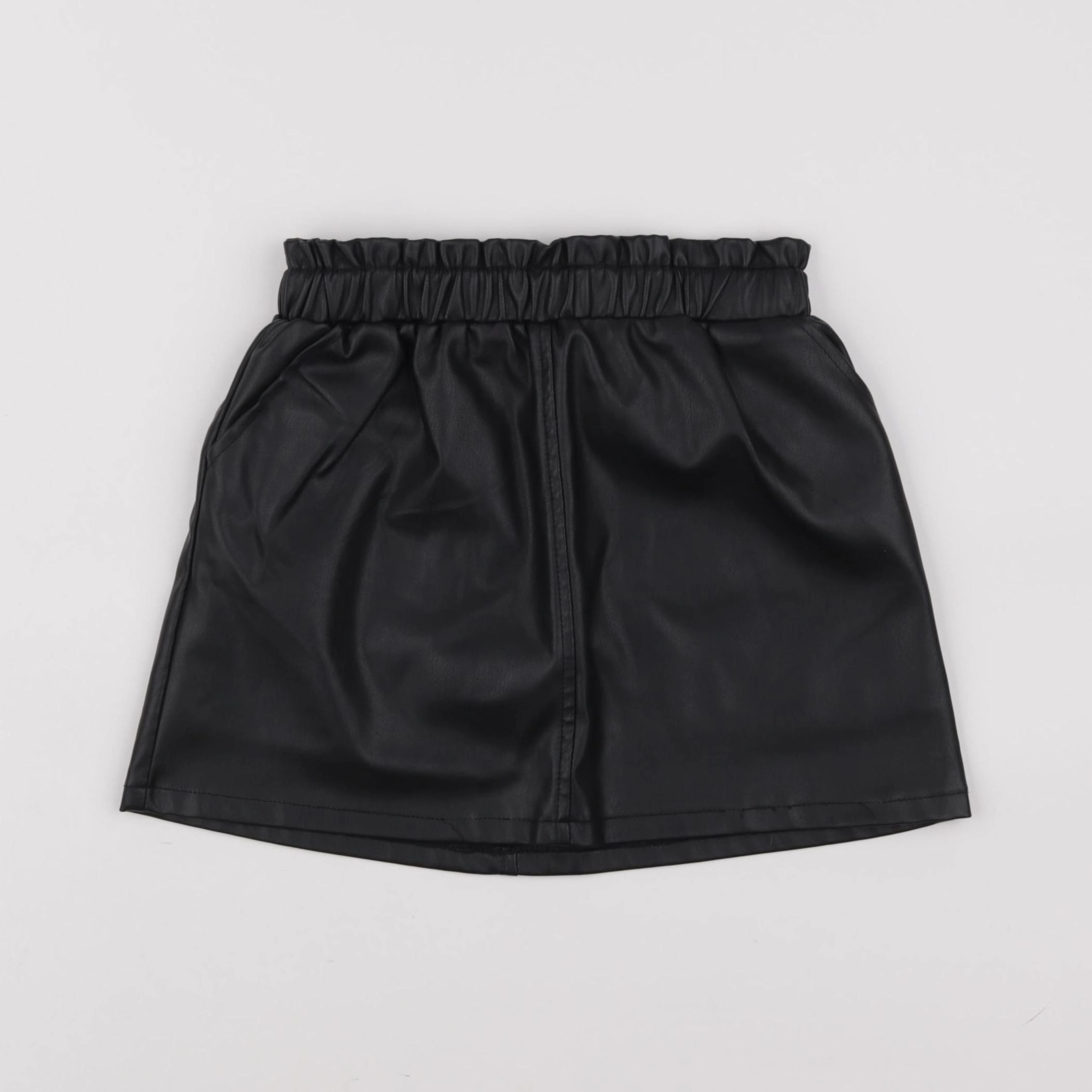 Vertbaudet - jupe simili noir - 8 ans
