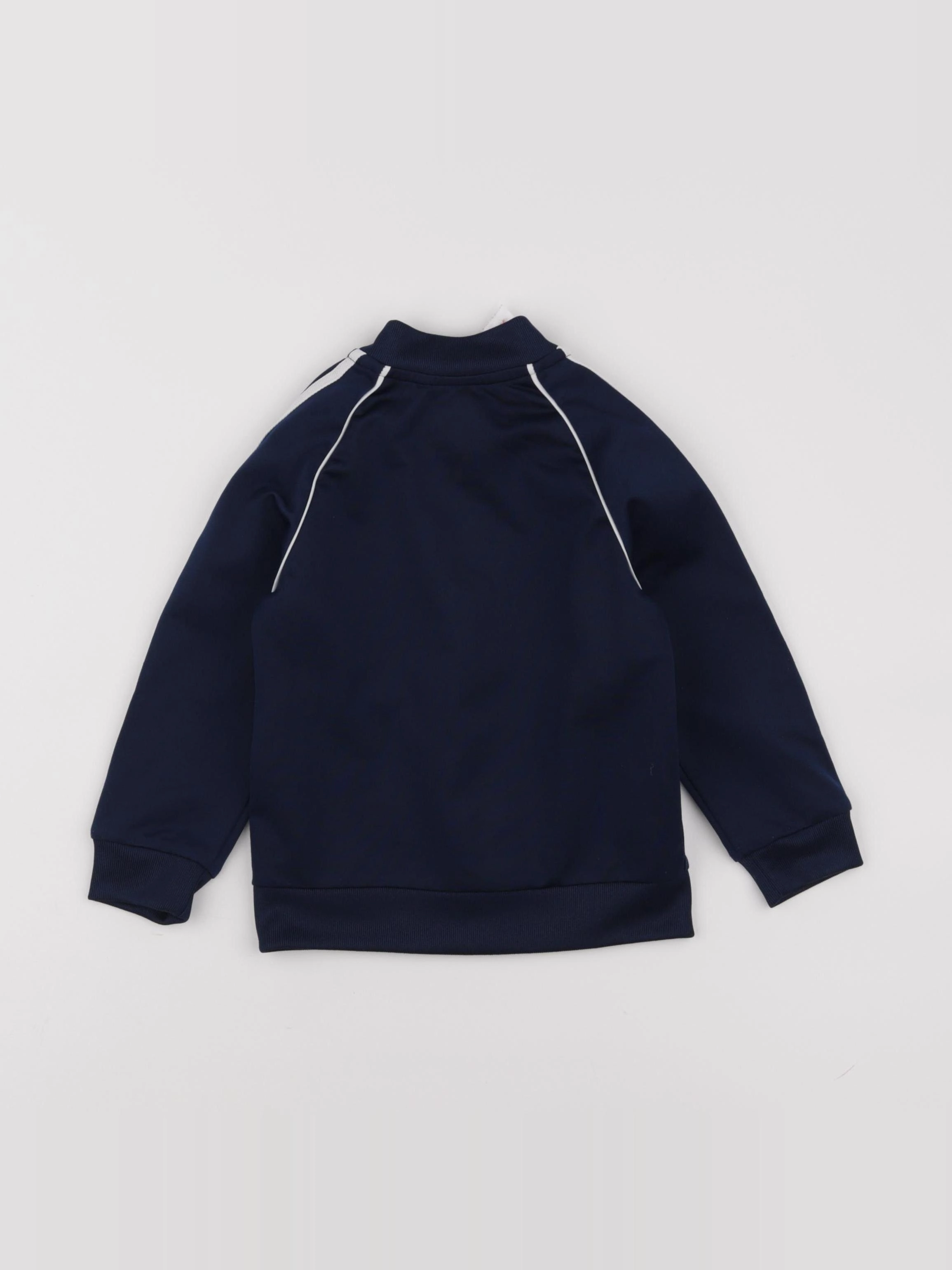 Adidas - sweat bleu - 12/18 mois