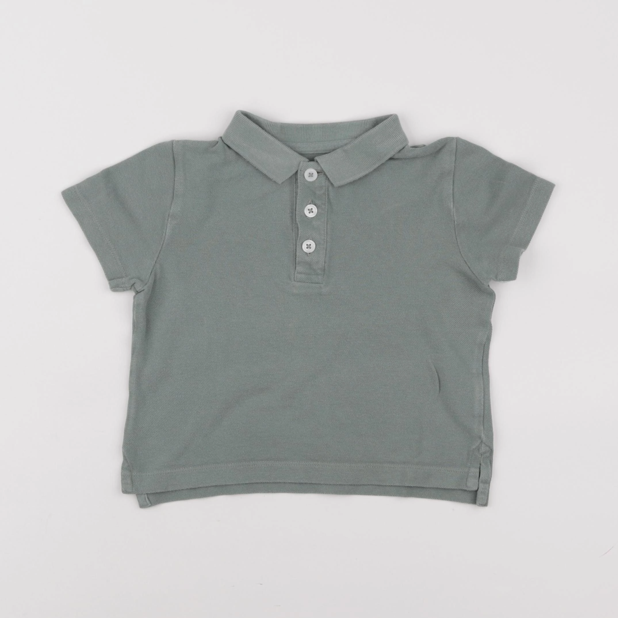Monoprix - polo vert - 3 ans