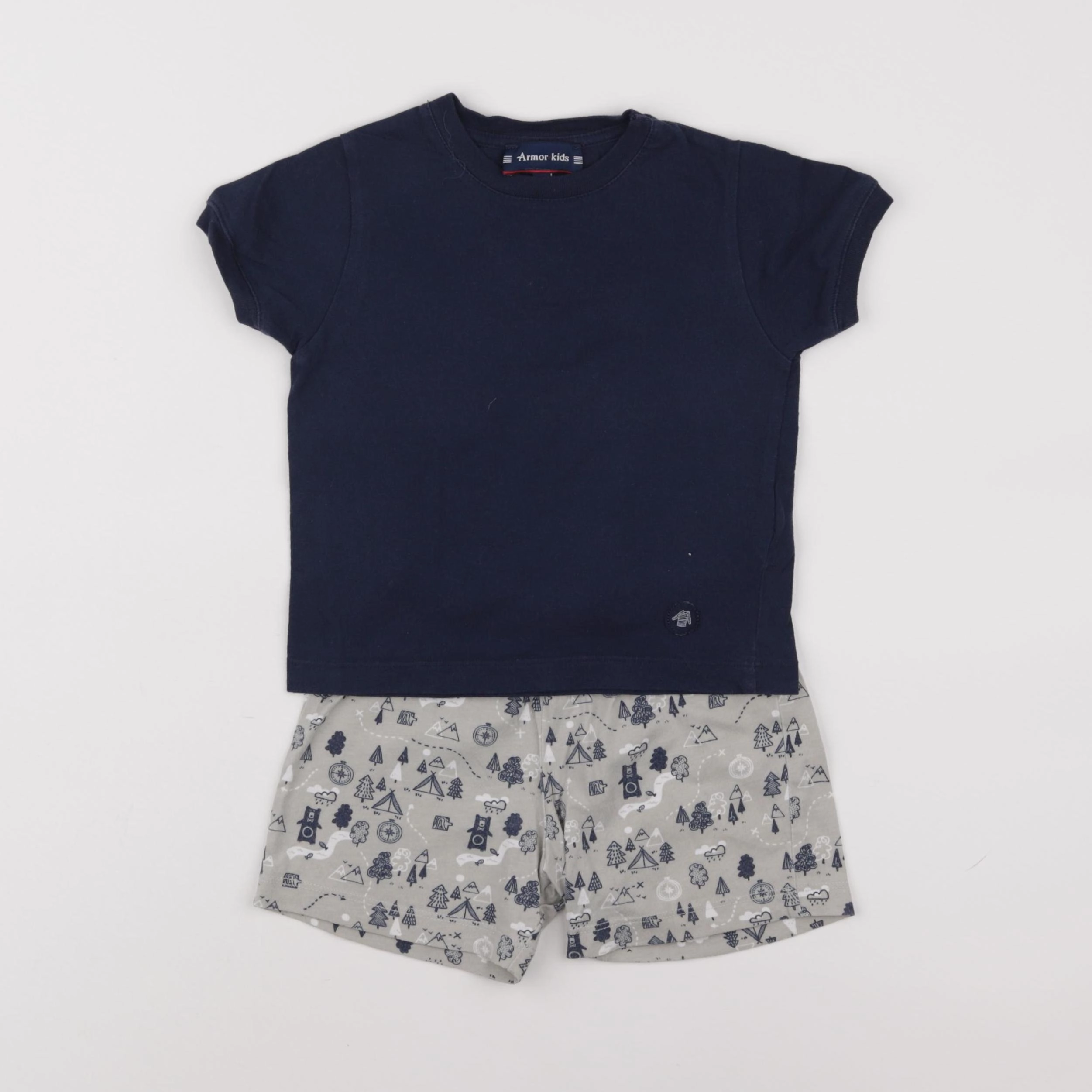Armor Lux - pyjama coton bleu - 2 ans