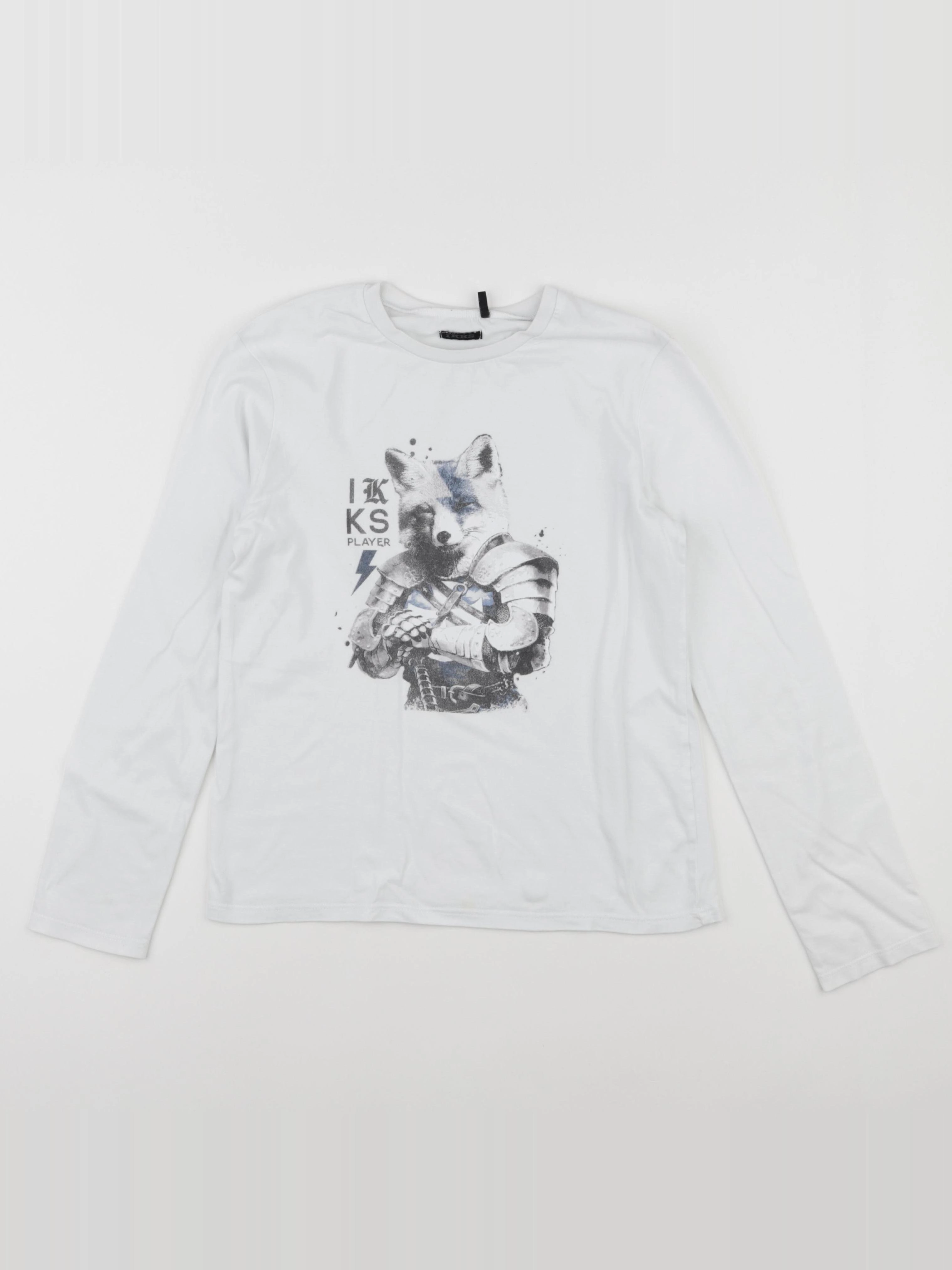 IKKS - tee-shirt blanc - 10 ans