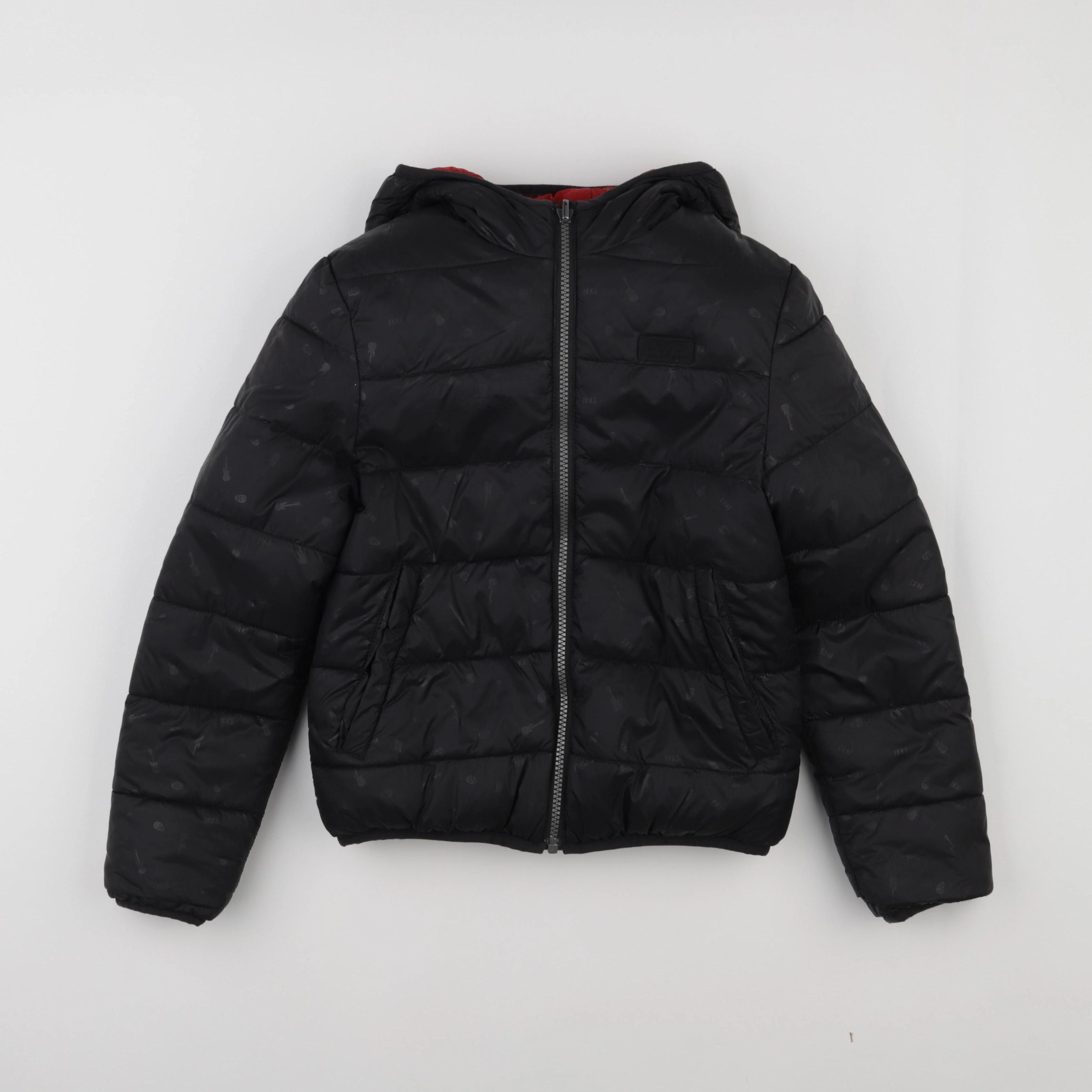 IKKS - doudoune noir, rouge - 10 ans