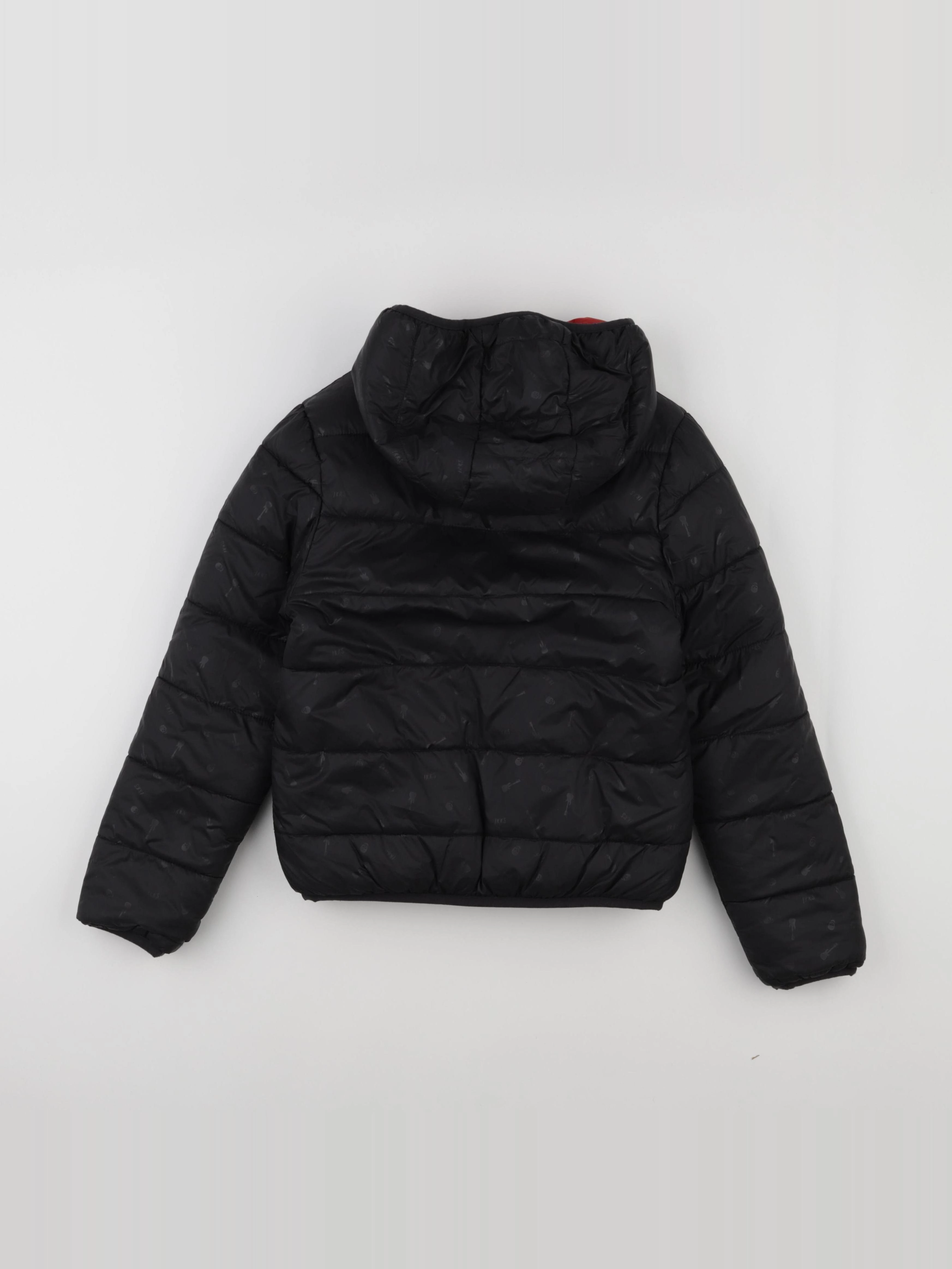IKKS - doudoune noir, rouge - 10 ans