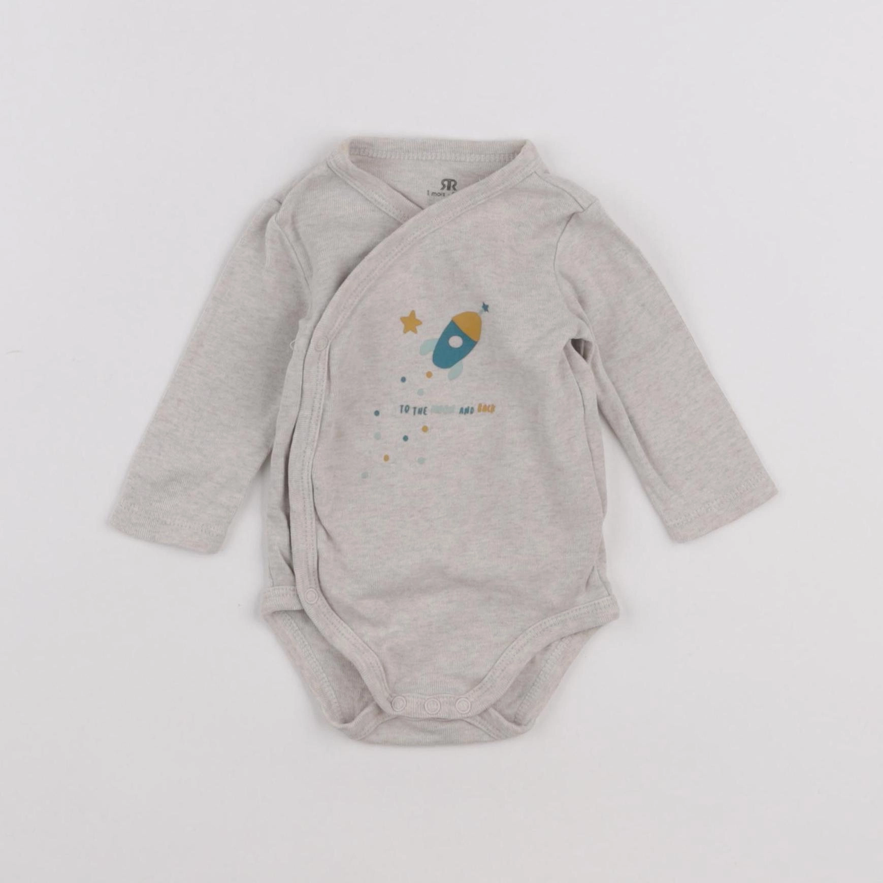 La Redoute - body gris - 1 mois