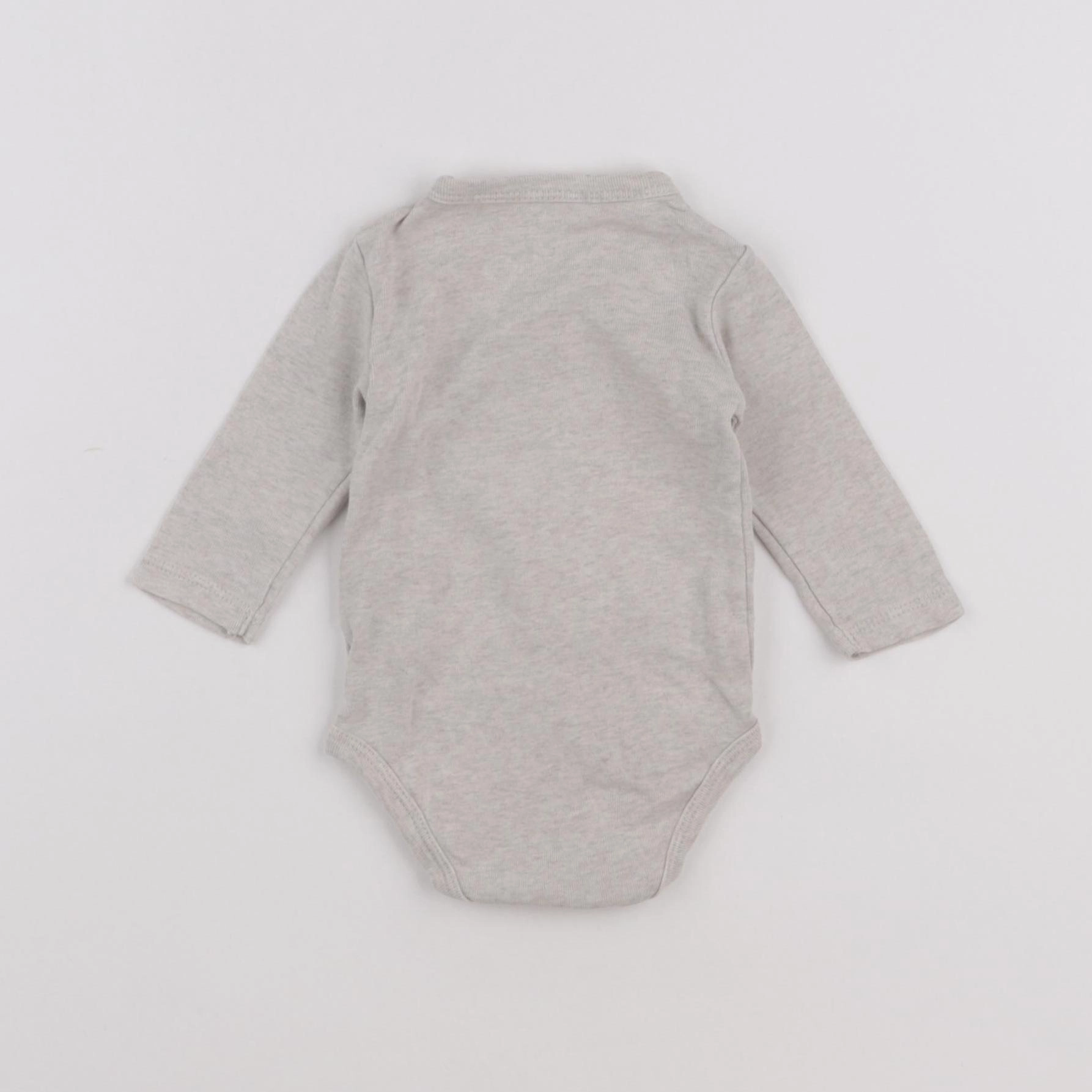 La Redoute - body gris - 1 mois