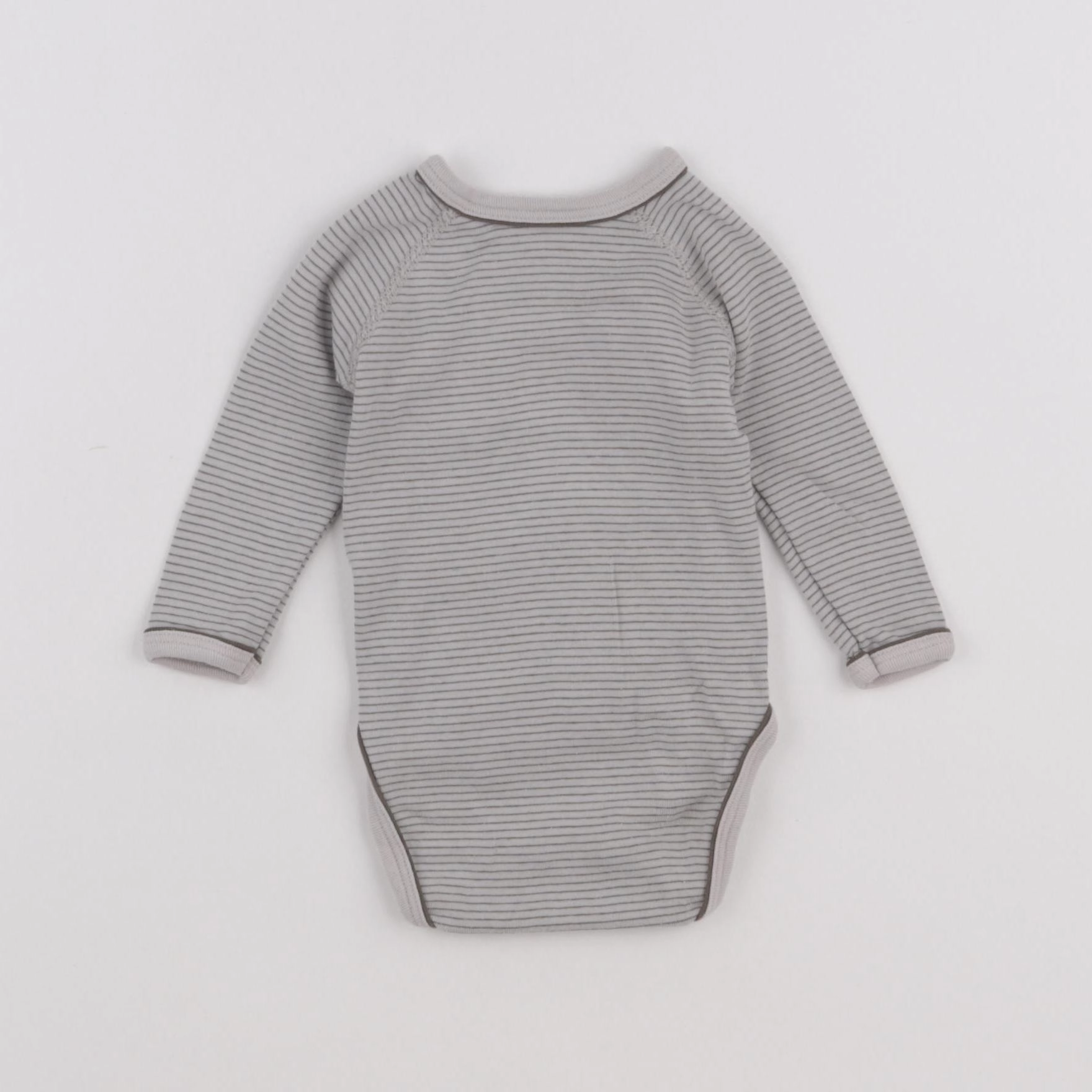 Petit Bateau - body gris - 3 mois