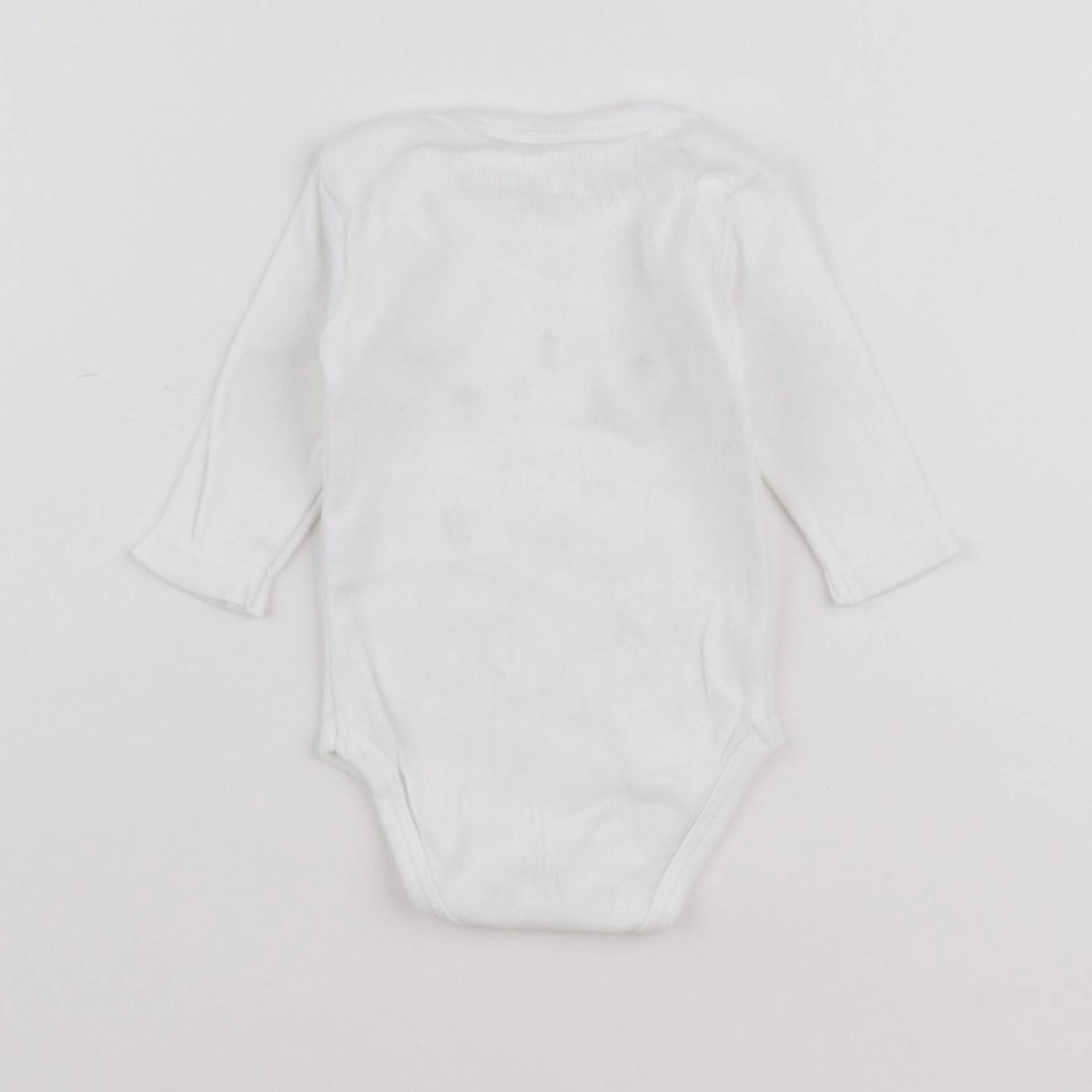 La Redoute - body blanc - 1 mois