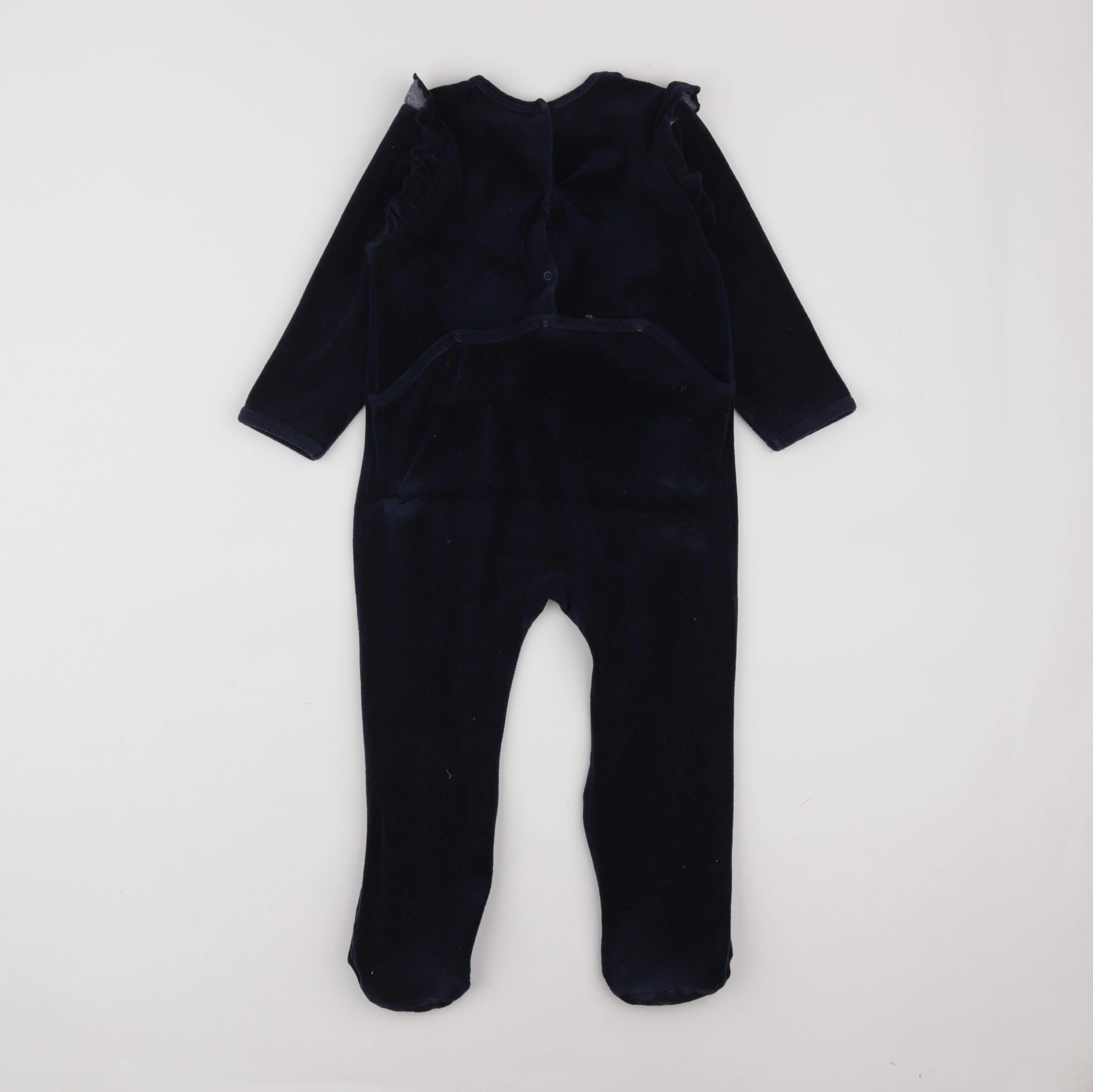Vertbaudet - pyjama velours bleu - 3 ans