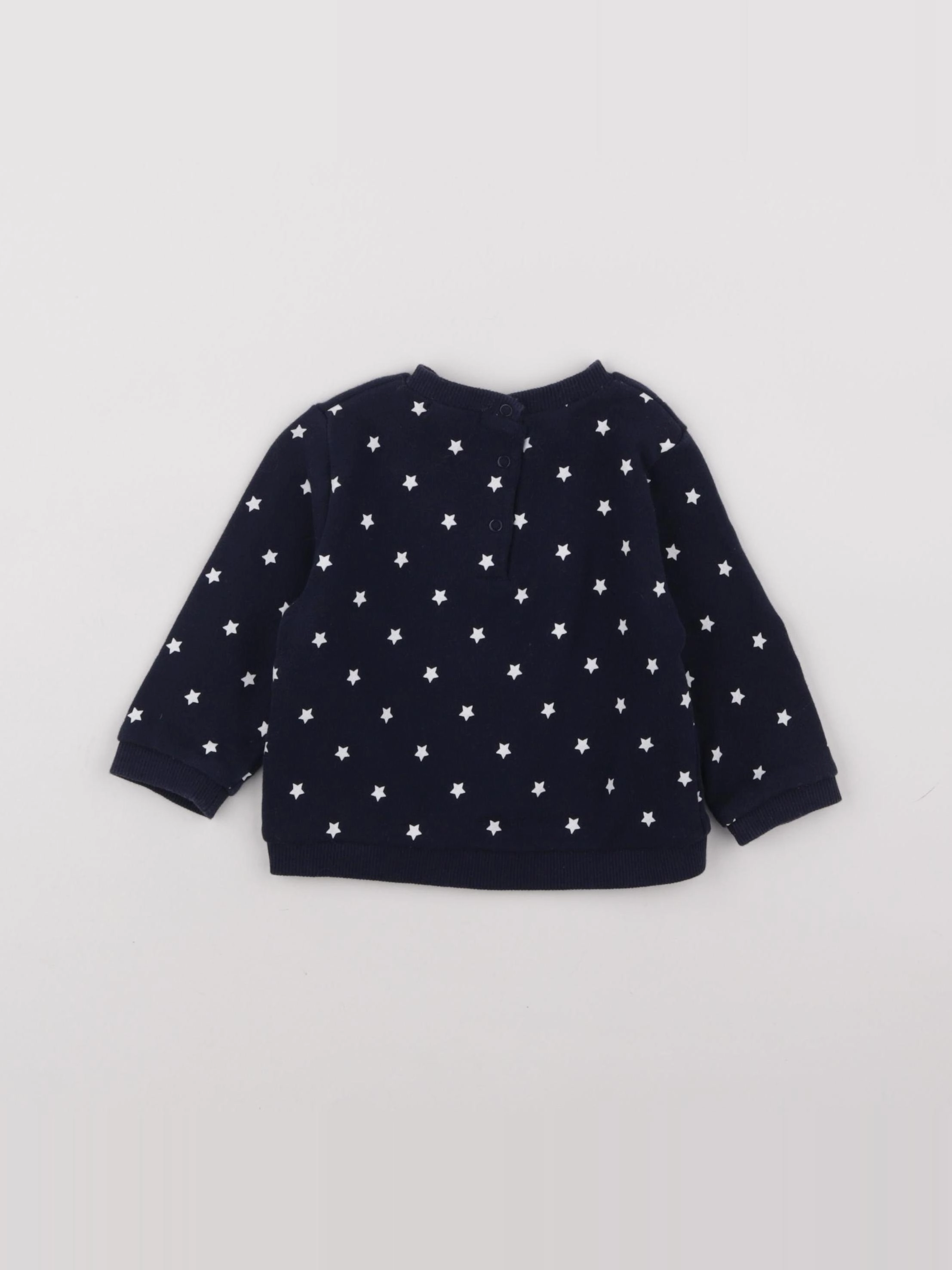 Boutchou - sweat bleu - 12 mois