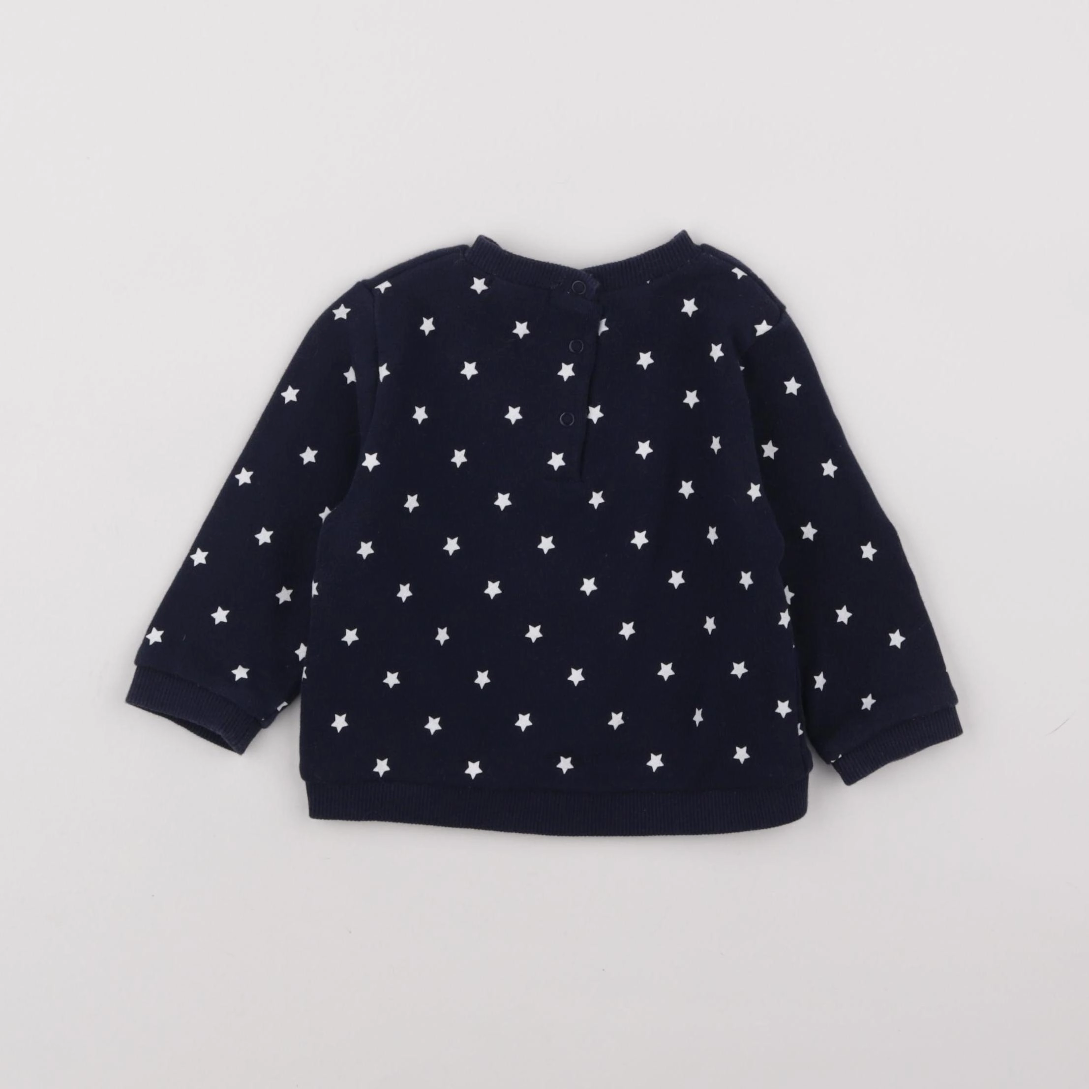 Boutchou - sweat bleu - 12 mois