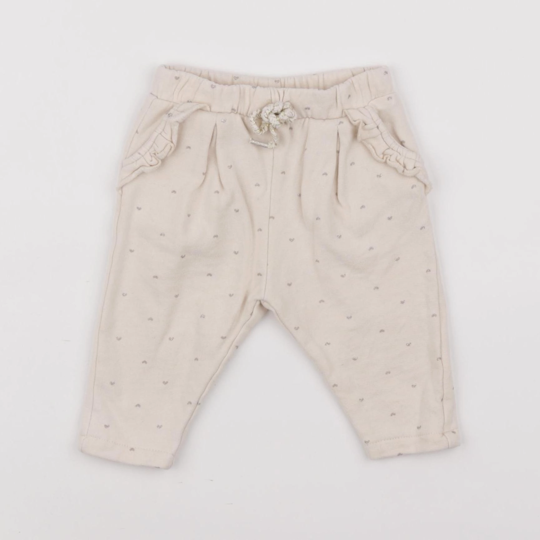 Vertbaudet - pantalon beige - 6 mois