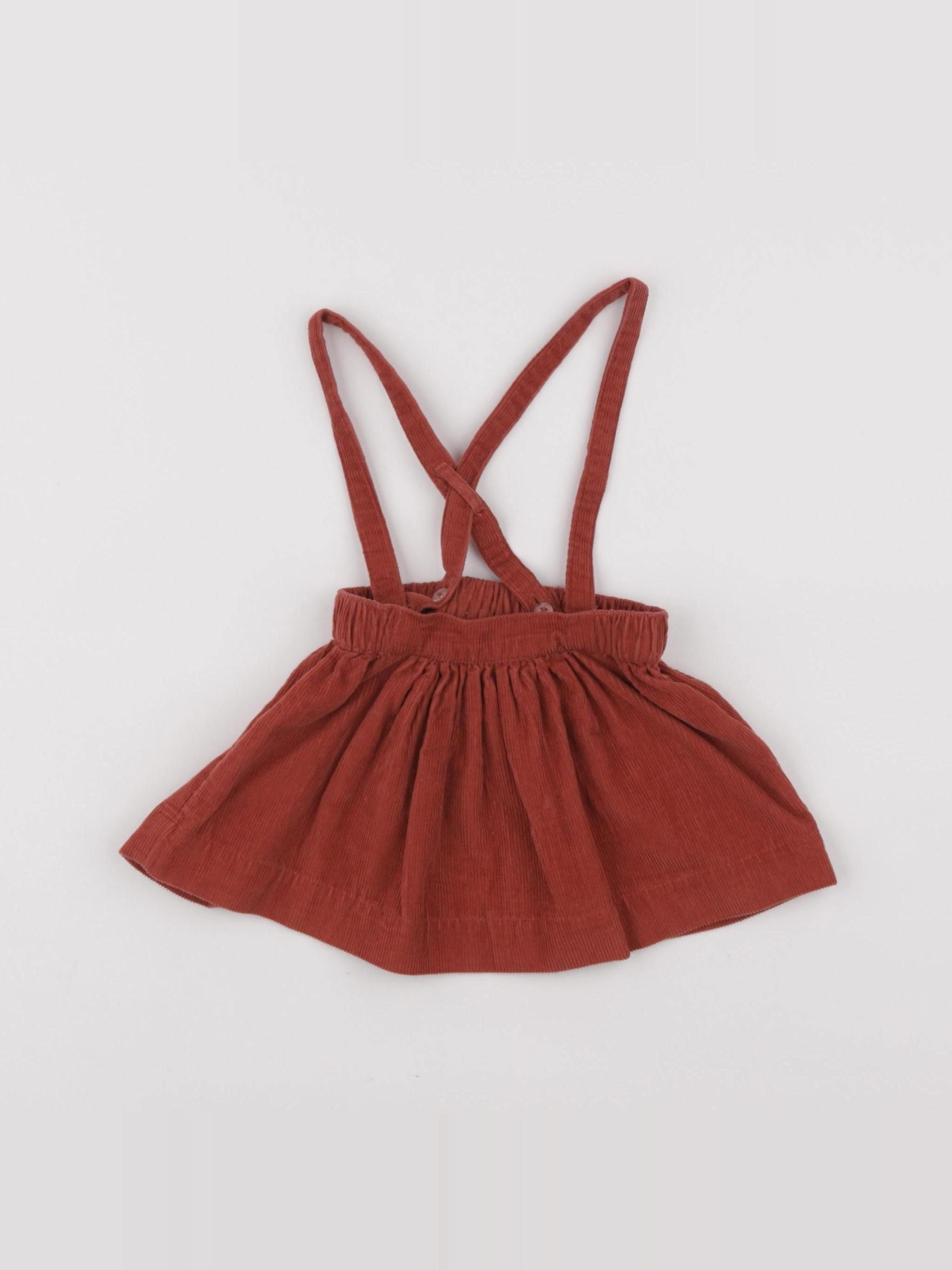 Vertbaudet - jupe marron - 6 mois