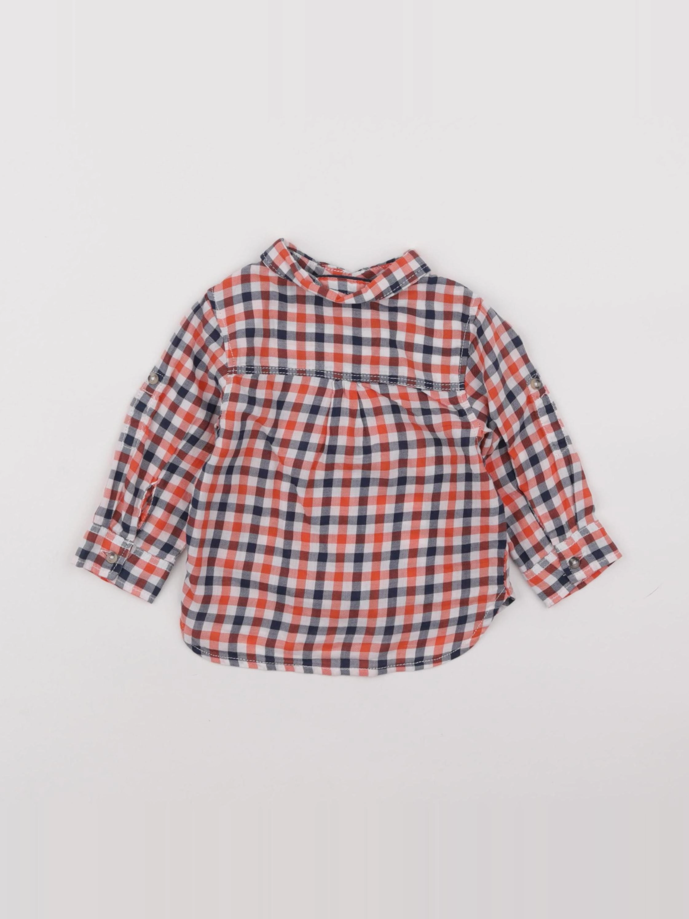 Tape à l'oeil - chemise bleu, orange - 12 mois