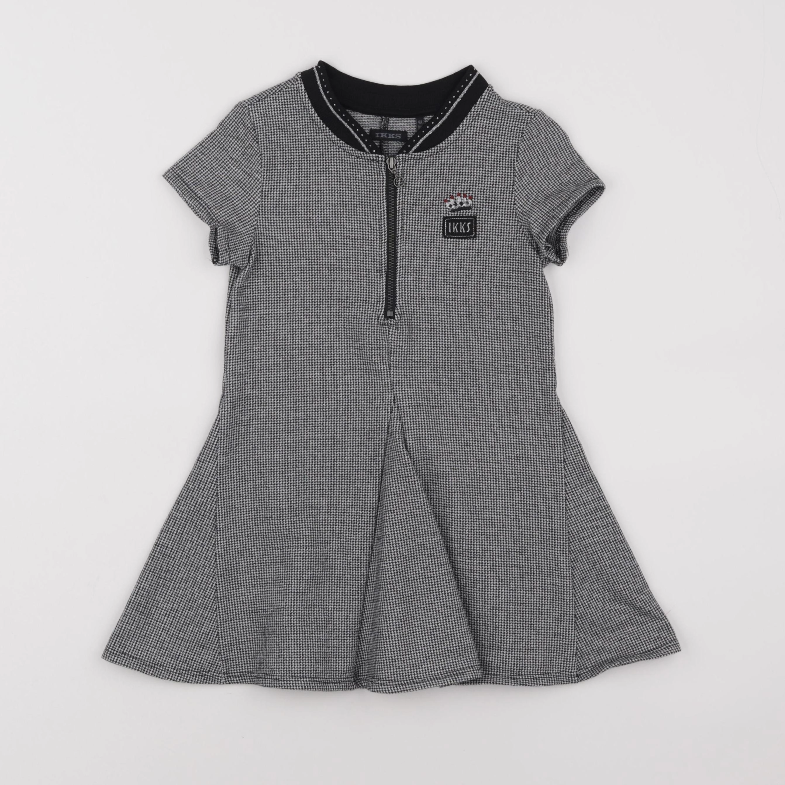 IKKS - robe blanc, noir - 4 ans