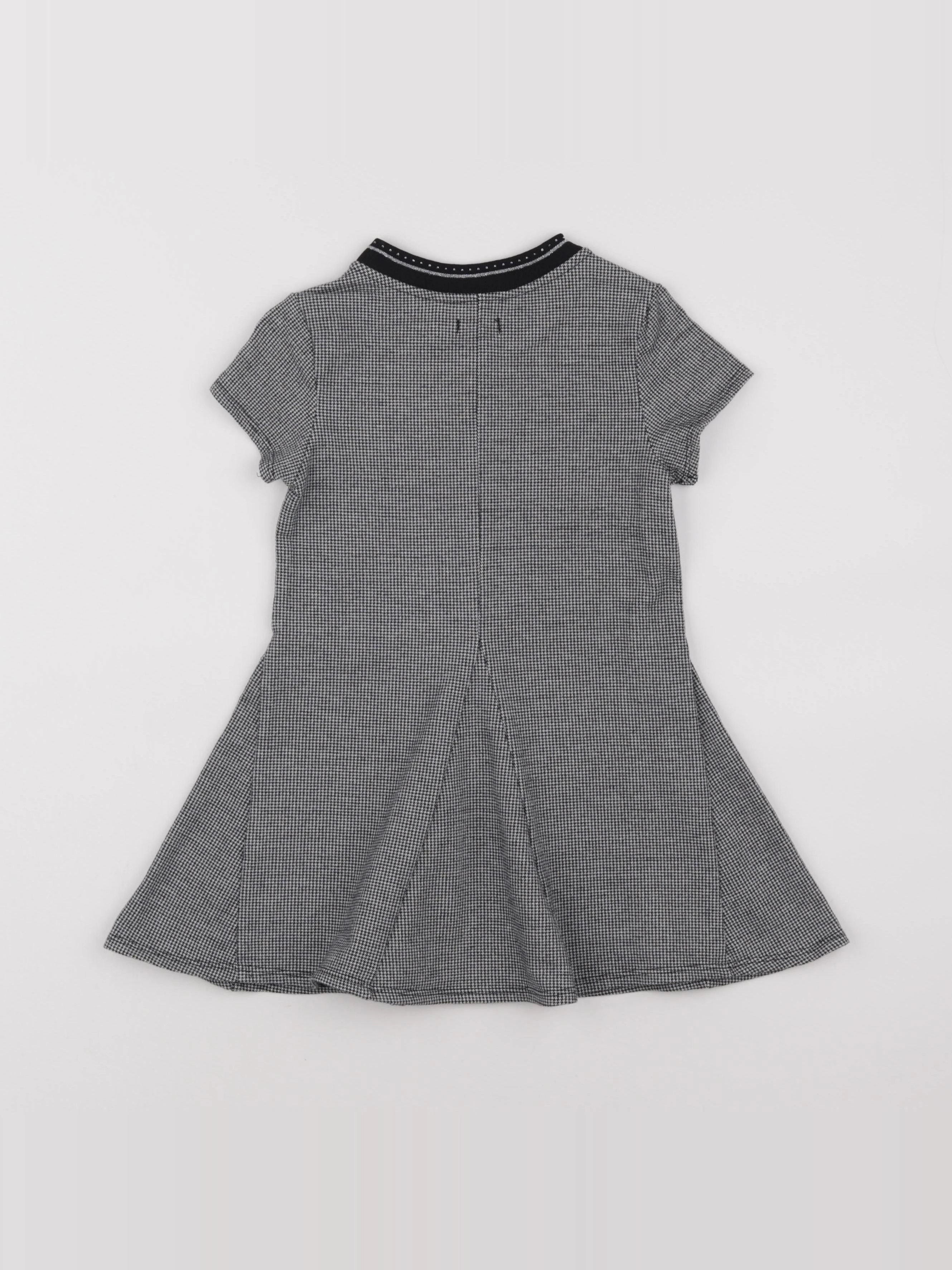IKKS - robe blanc, noir - 4 ans