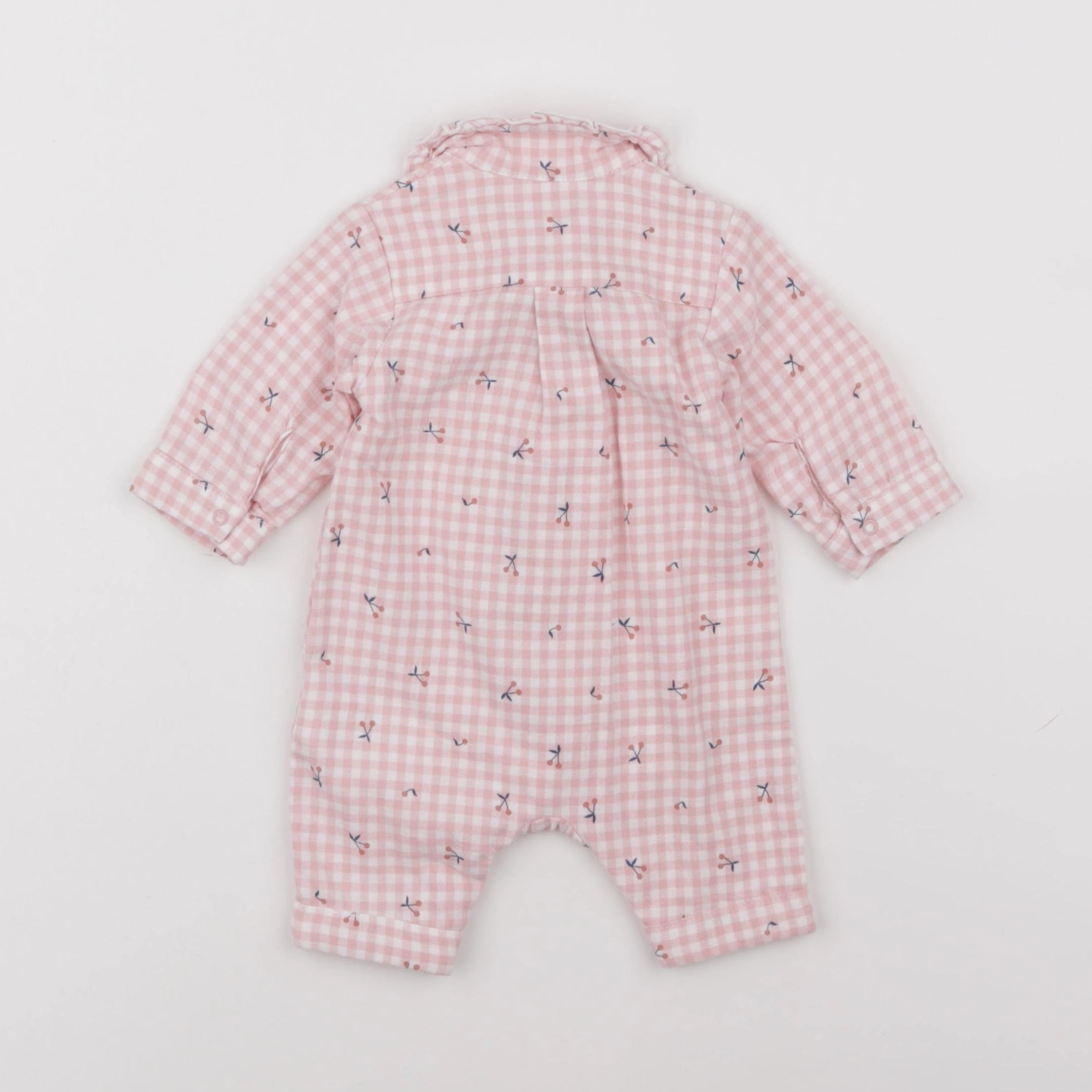 Vertbaudet - pyjama coton rose - 1 mois