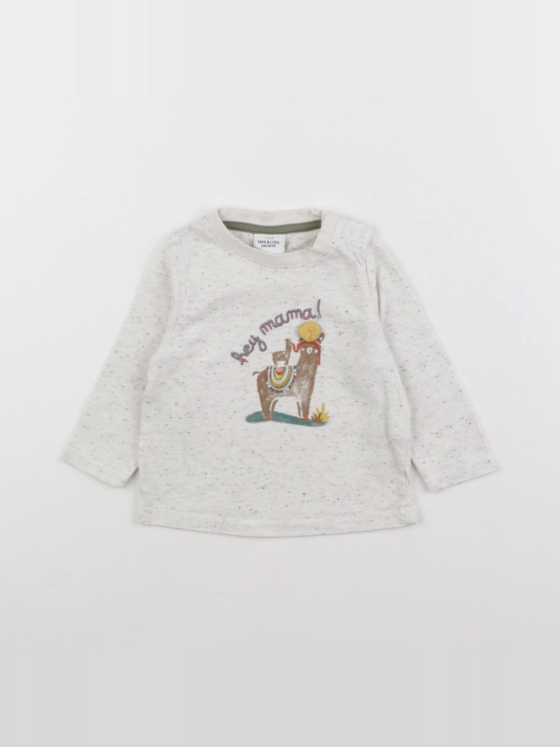 Tape à l'oeil - tee-shirt gris - 6 mois