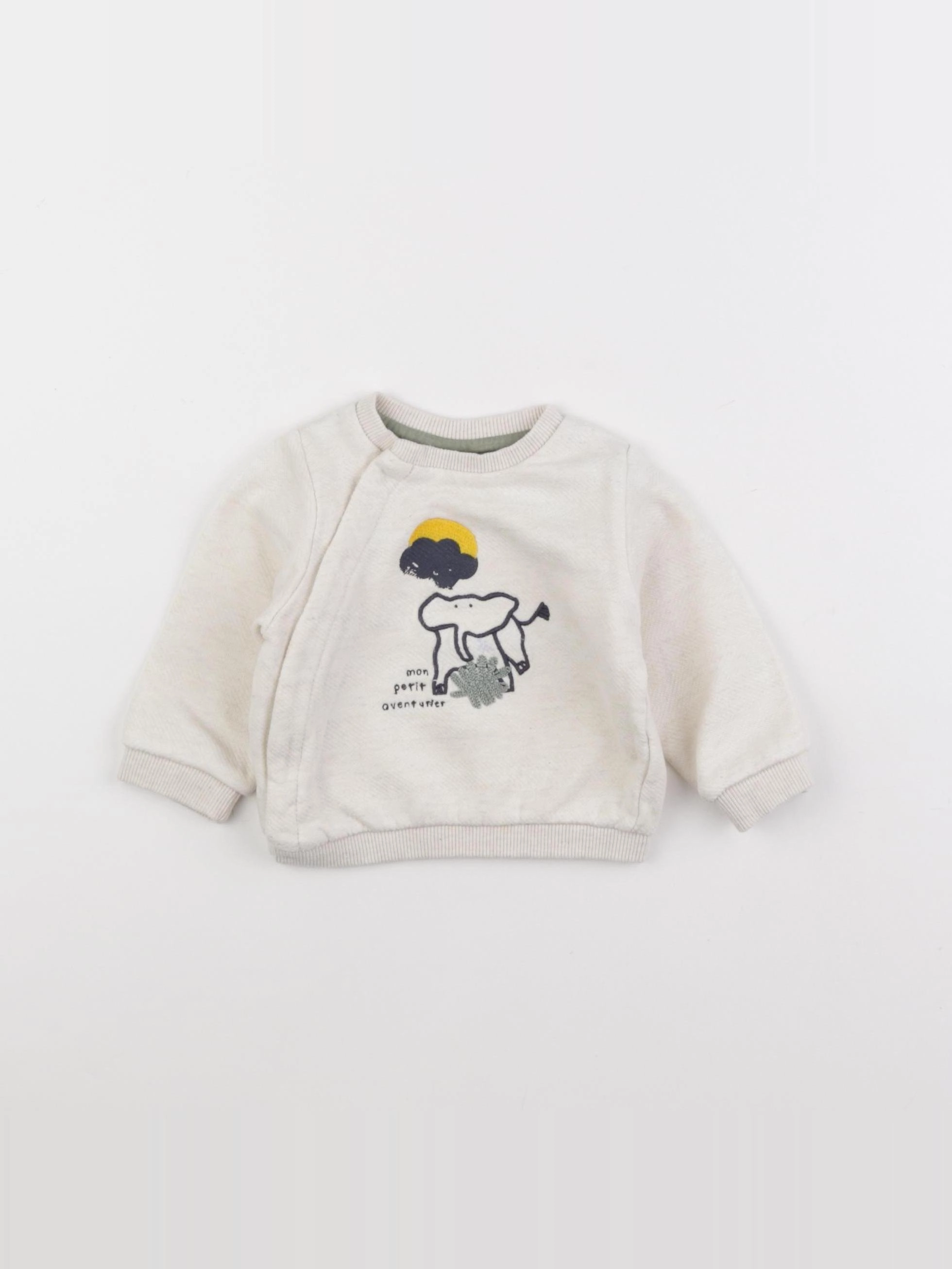 Tape à l'oeil - sweat beige - 6 mois