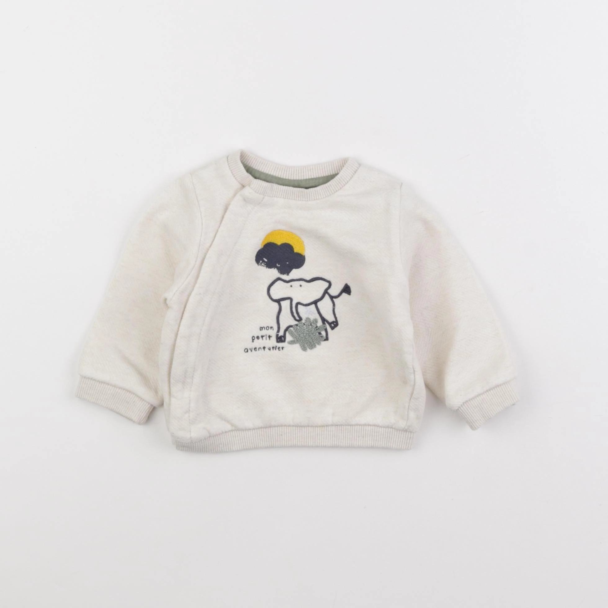 Tape à l'oeil - sweat beige - 6 mois