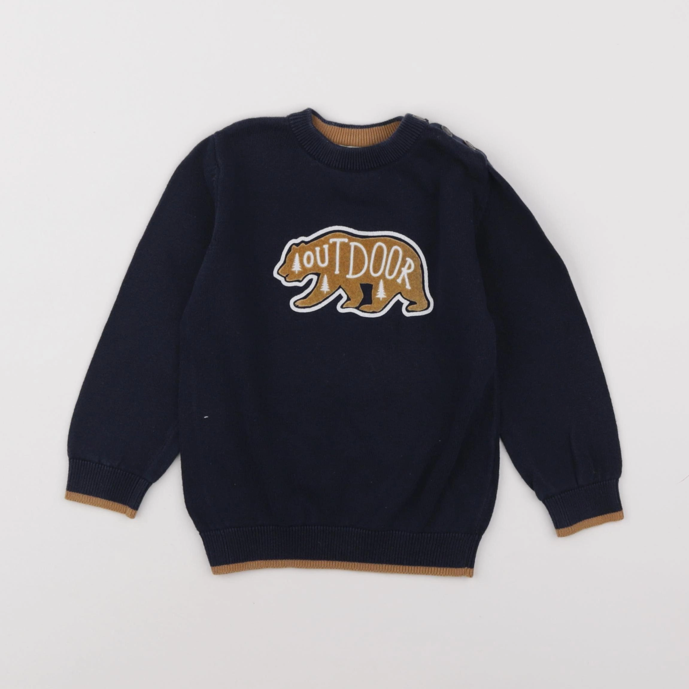 Vertbaudet - pull bleu - 4 ans