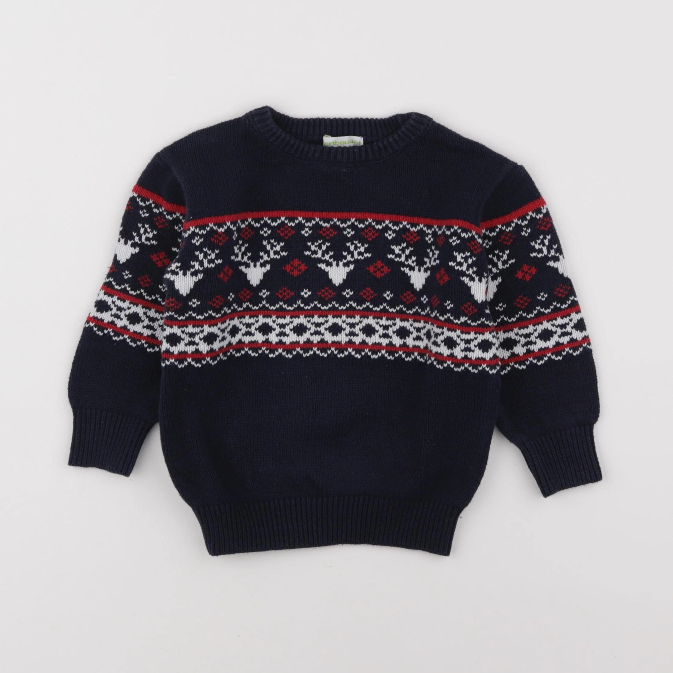 Vertbaudet - pull bleu - 3 ans