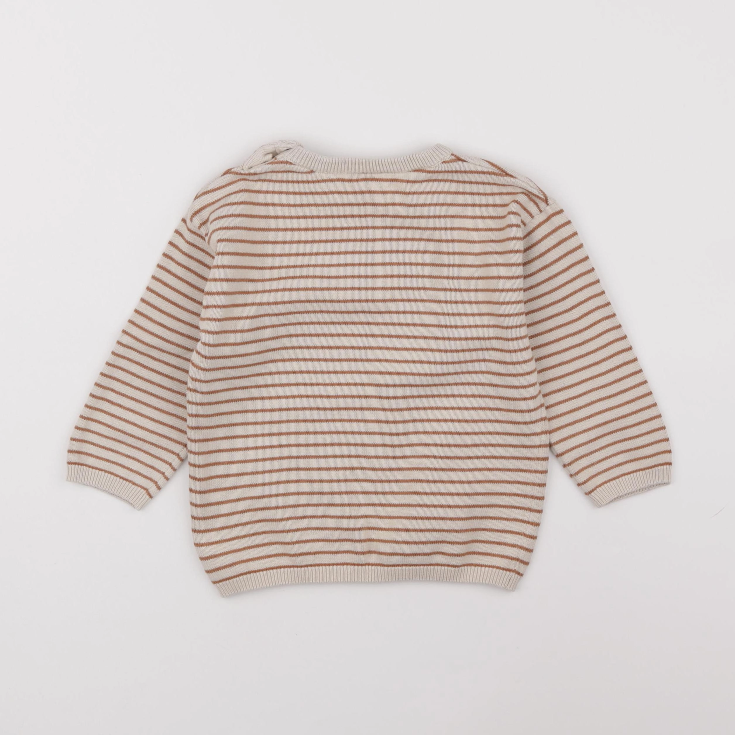 H&M - pull beige - 18/24 mois
