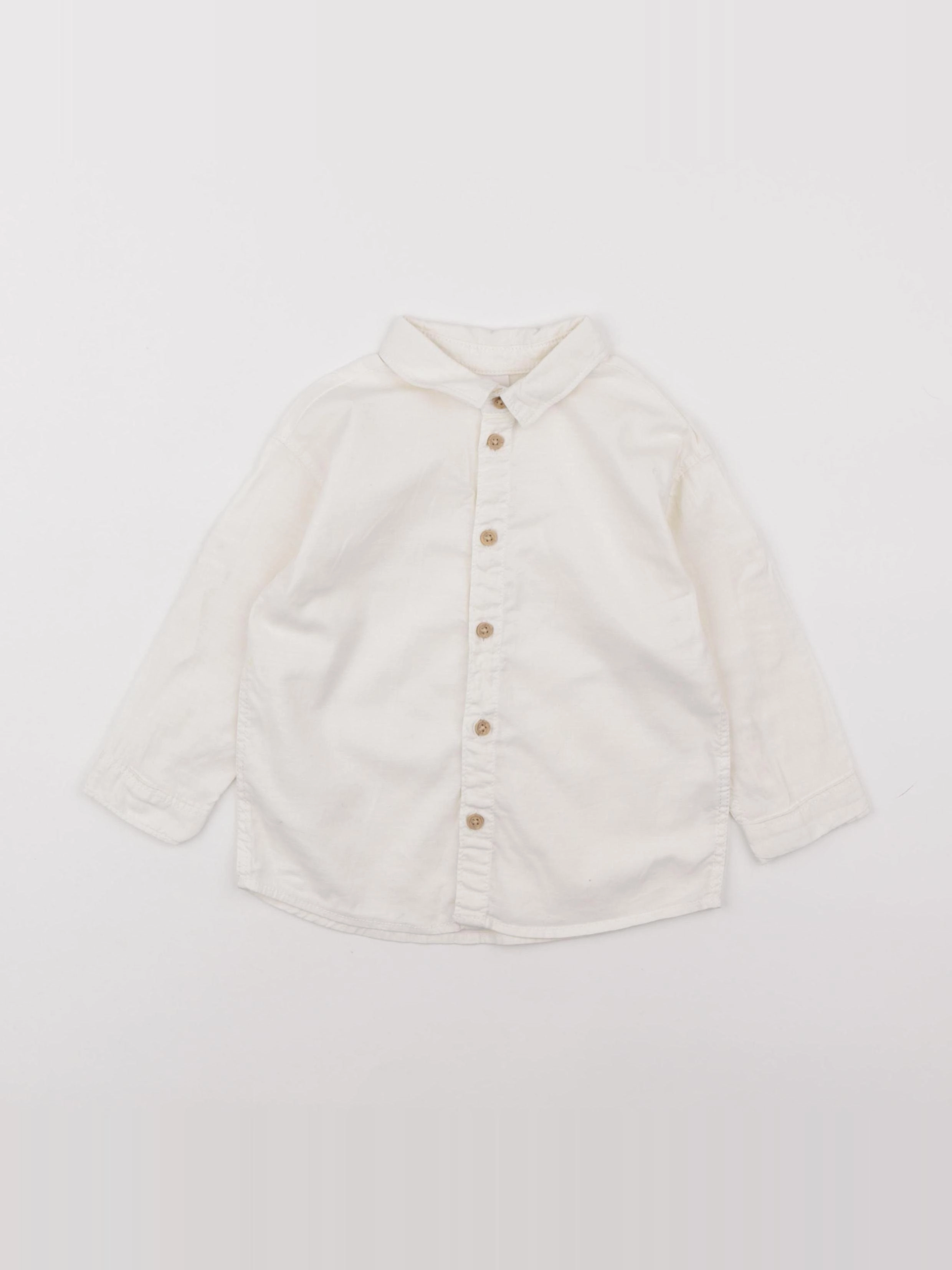 H&M - chemise blanc - 12/18 mois