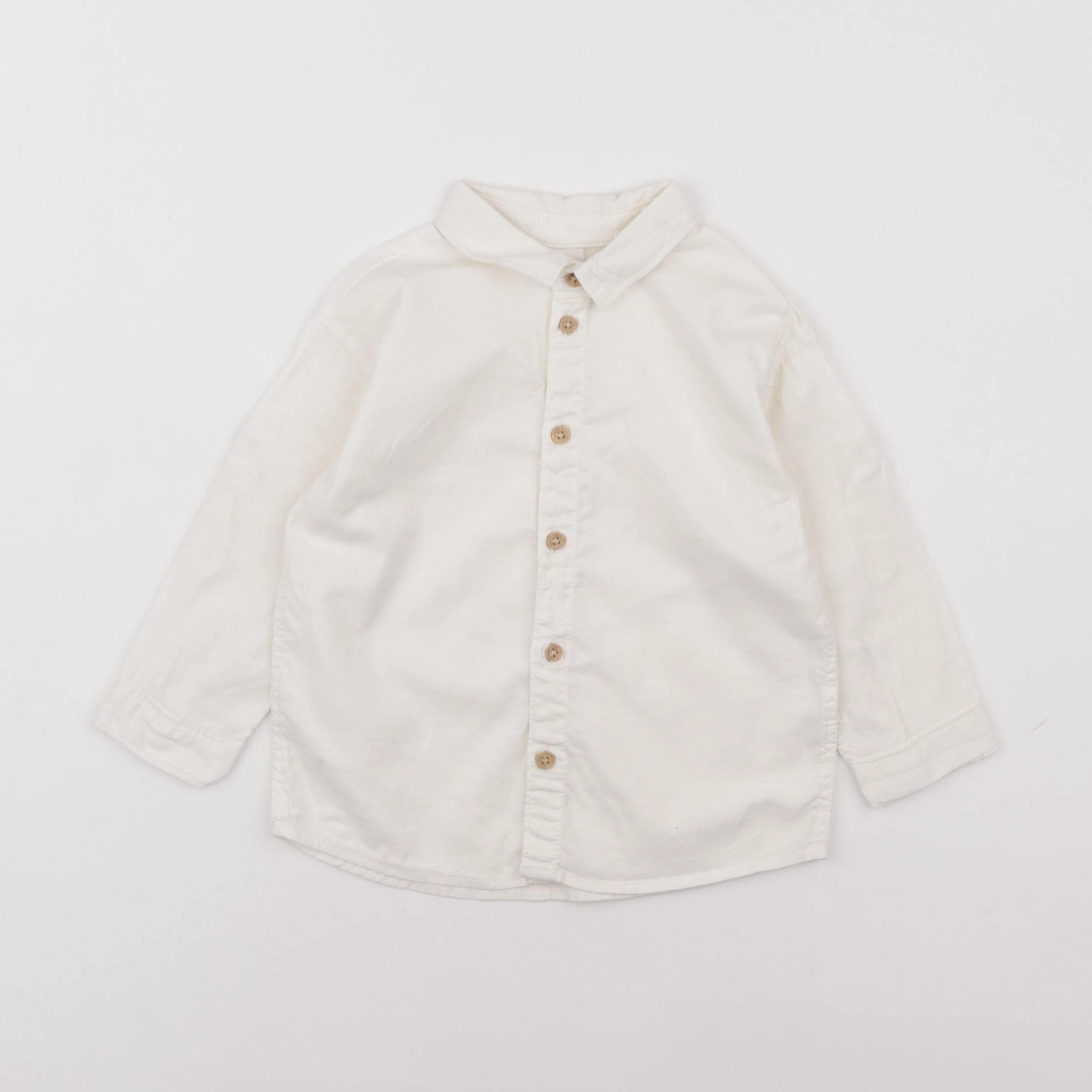 H&M - chemise blanc - 12/18 mois